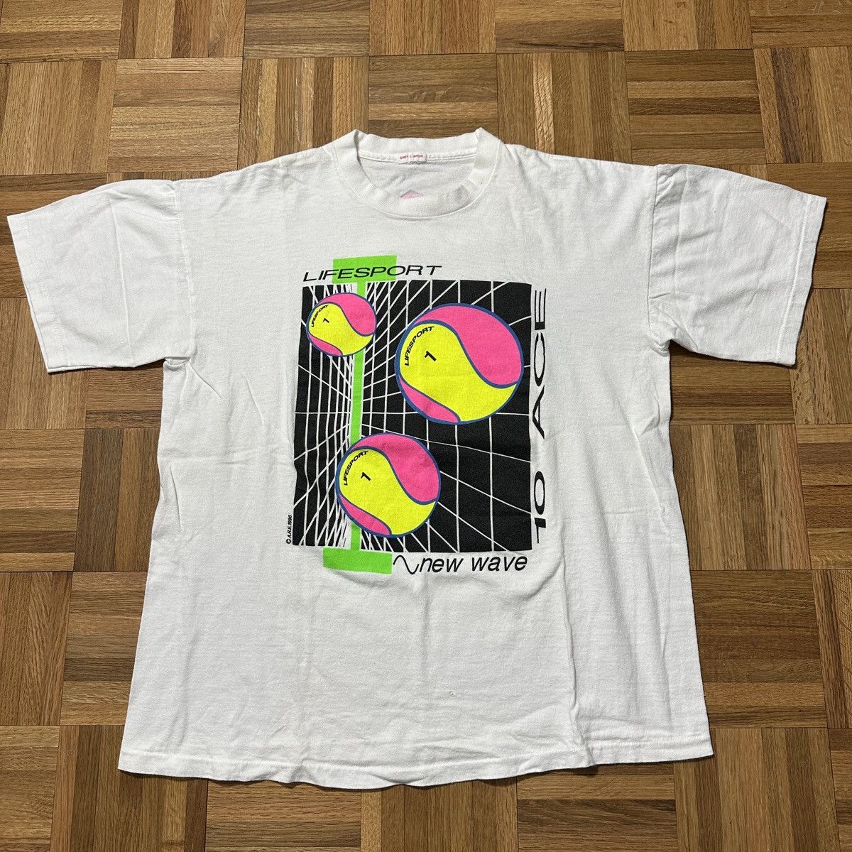 Vintage Vintage Lifesport tennis tee Size US XL / EU 56 / 4 - 1 Thumbnail