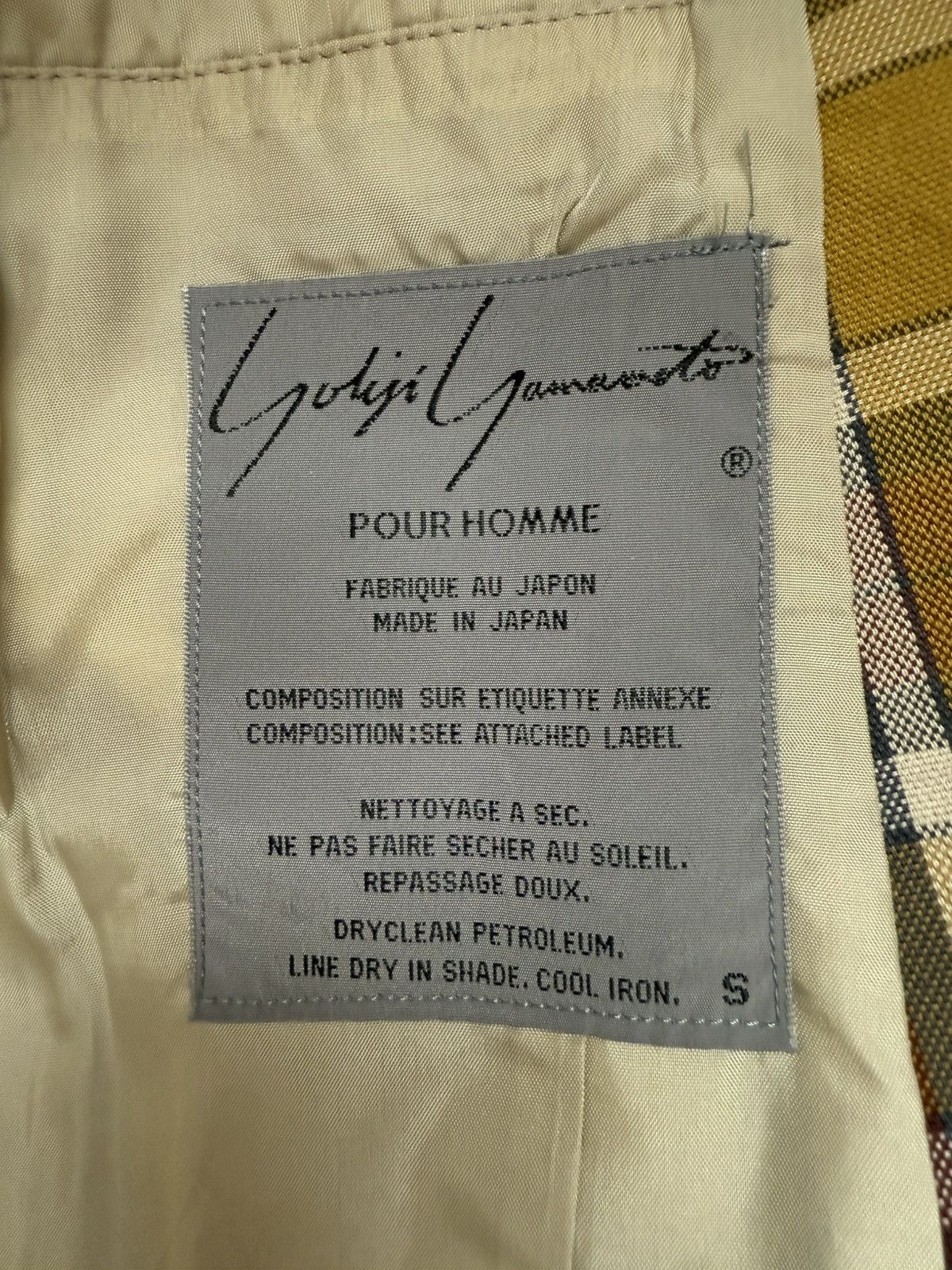 Yohji Yamamoto YOHJI YAMAMOTO Pour Homme oversized plaid suit Size 48S - 5 Thumbnail