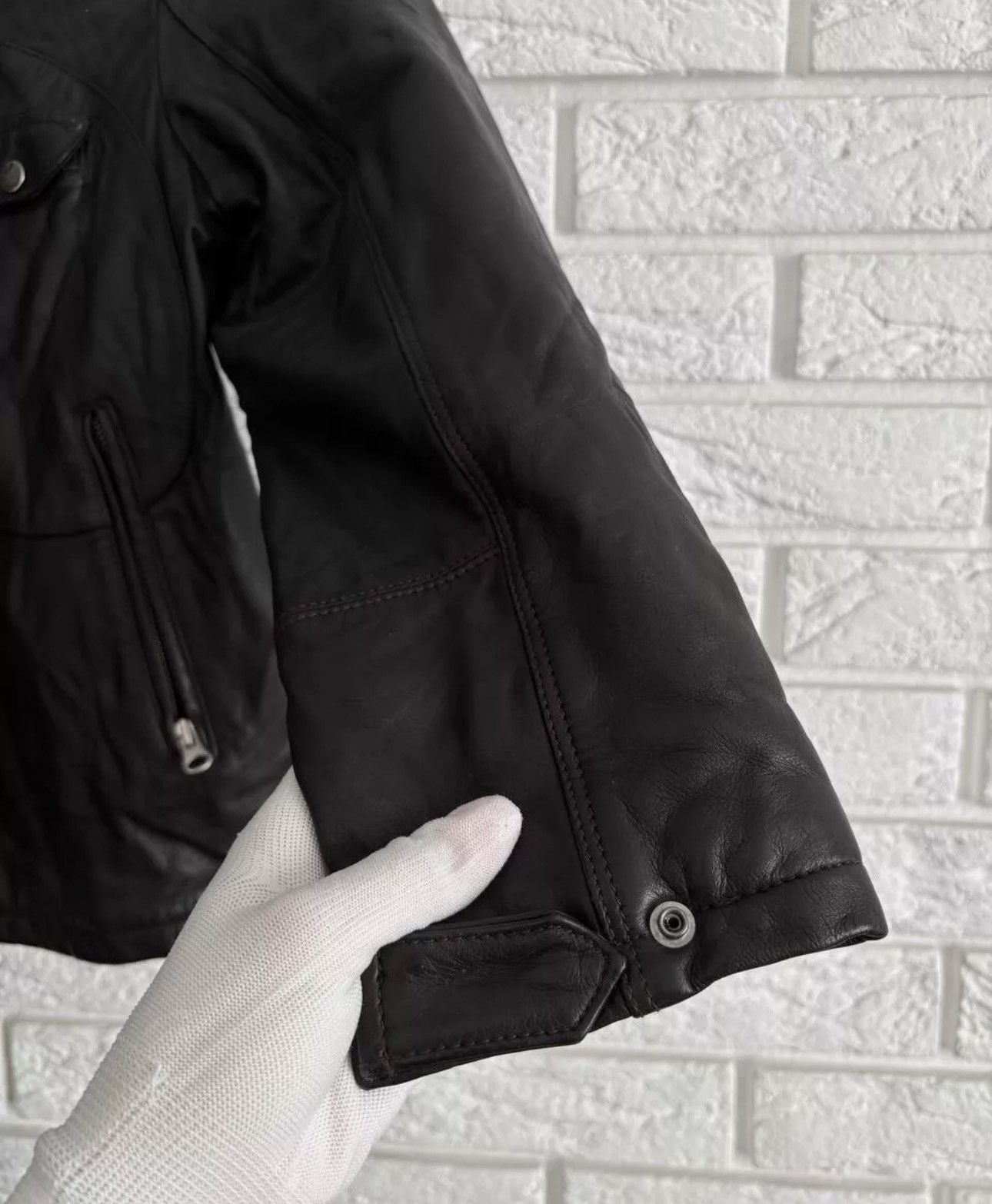 C.P. Company C.P Company Vintage Leather Jacket Archival 2007 Aut/Win Size US XXS / EU 40 - 8 Thumbnail