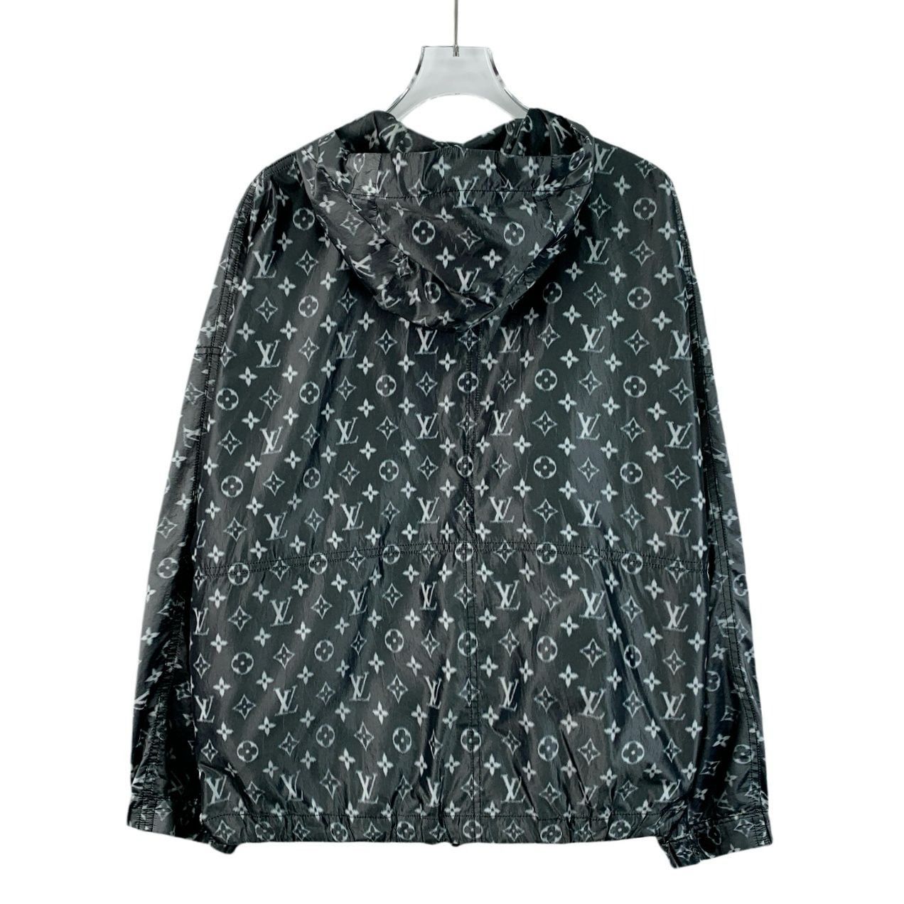 Louis Vuitton Louis Vuitton Black & Gray Logo Print Hooded Zipper Jacket 3 Size US S / EU 44-46 / 1 - 7 Thumbnail