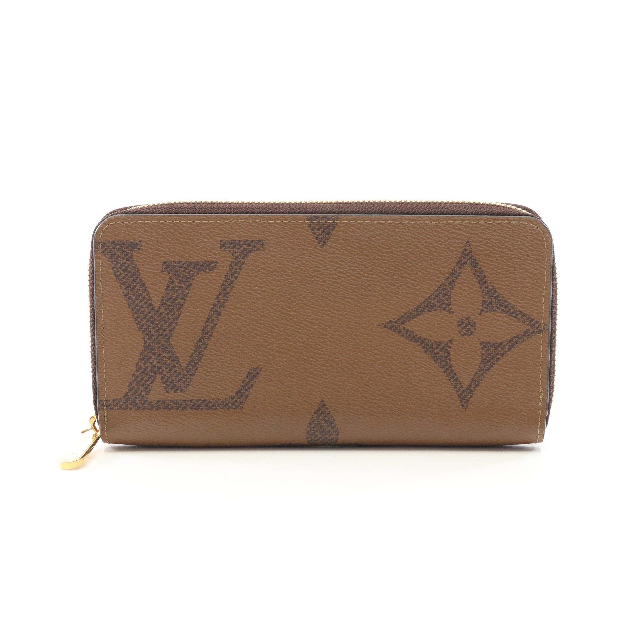 Louis Vuitton Louis Vuitton Zippy Wallet Monogram Giant Reverse Round Zipper Long Leather Light Brown Size ONE SIZE - 1 Thumbnail
