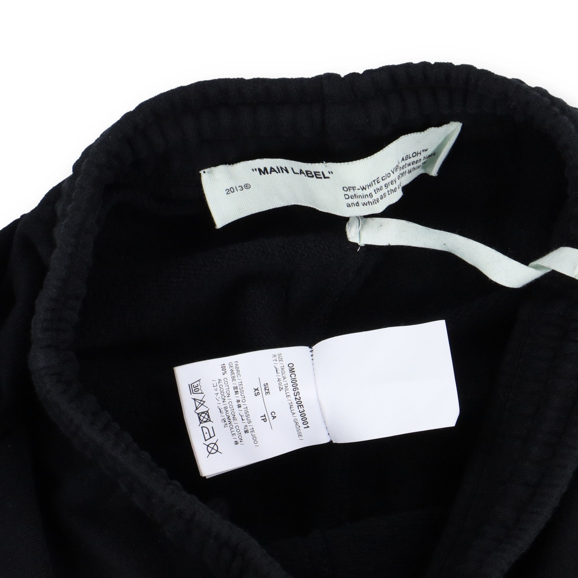 Off-White Black Arachno Spider Arrows Logo Sweatshorts Size 28" / US 6 / IT 42 - 5 Thumbnail