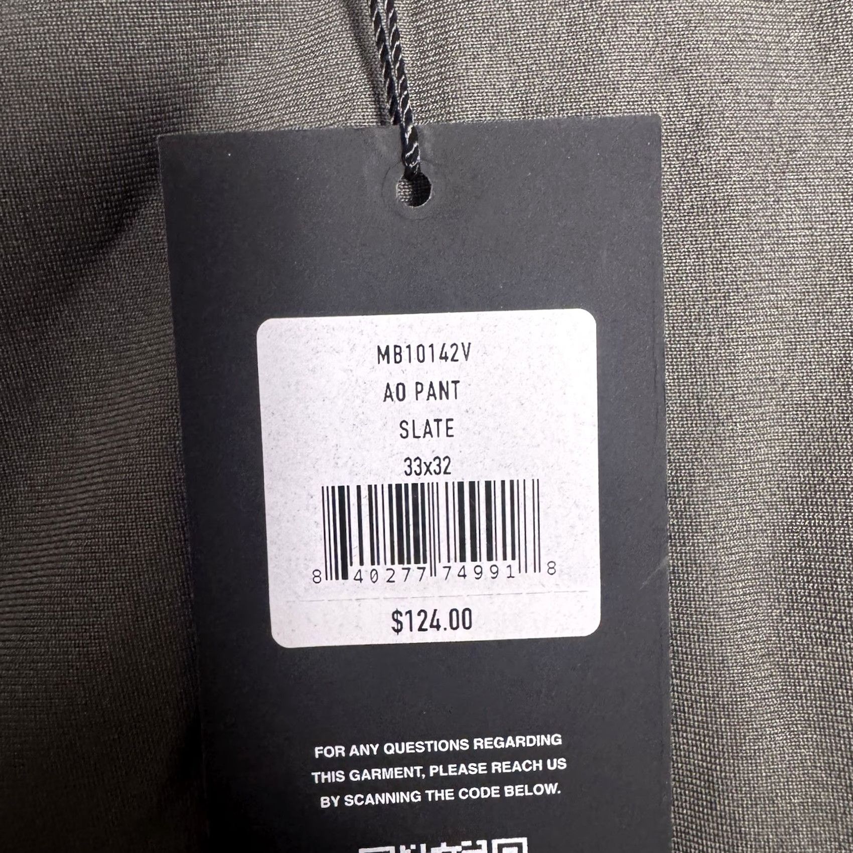 UES Clothing Cuts AO Pant Men Slim Fit Slate Tech Chino 33x32 Versaknit 33/32 MB10142VCM Size US 33 - 4 Thumbnail