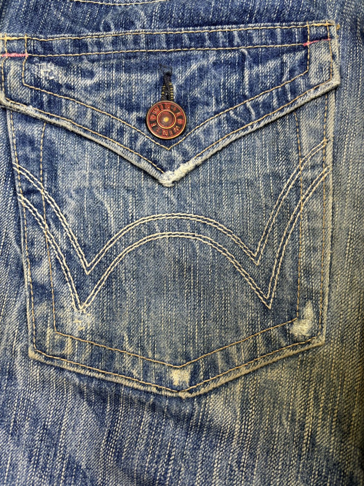 Edwin 💥Flare💥Edwin 503 Insane Fades Medium Wash Denim F910 Size US 33 - 10 Thumbnail
