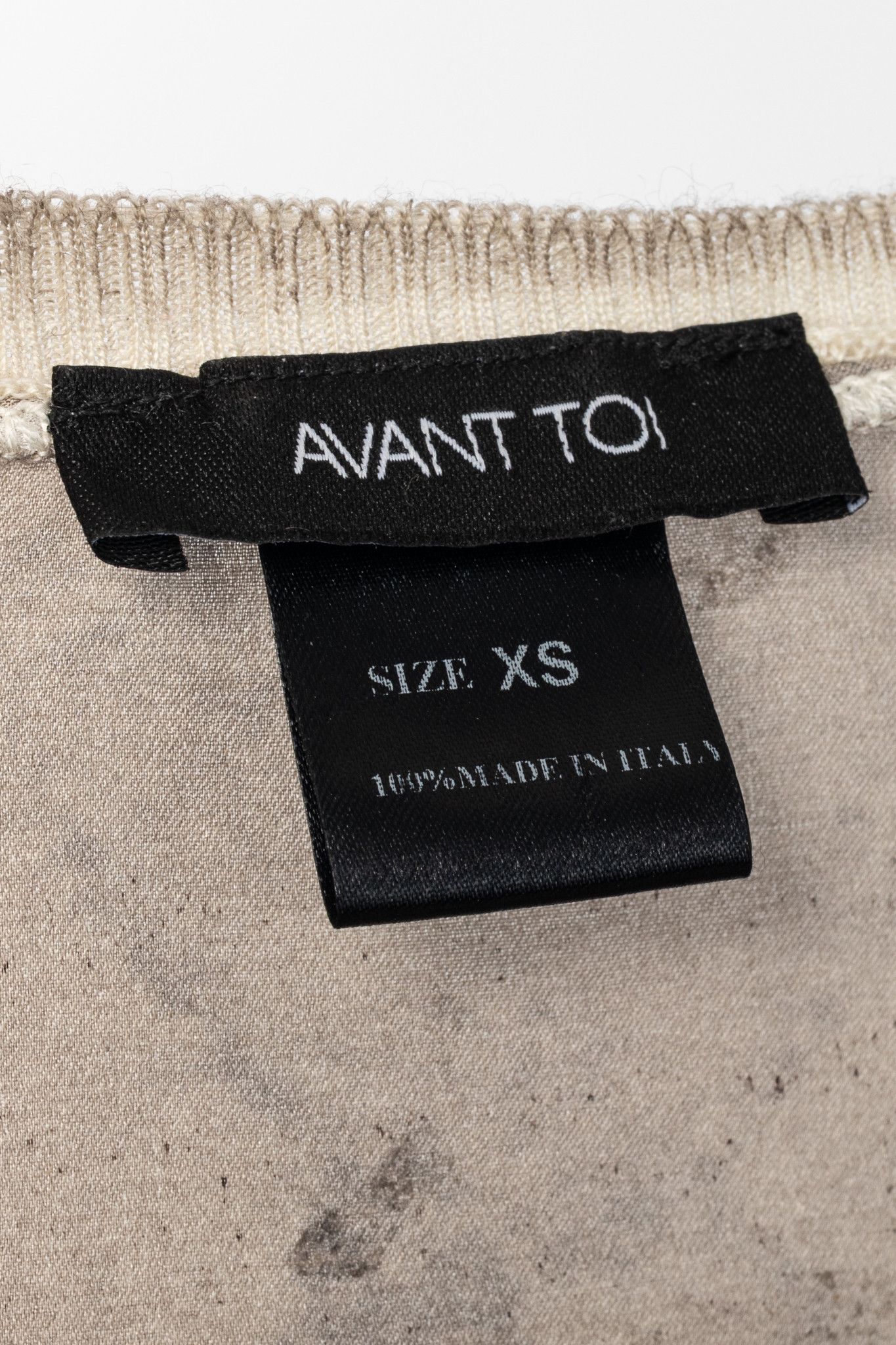 Avant Toi Avant Toi Taupe Cashmere & Silk-Back Water-Print Sweater Size XS / US 0-2 / IT 36-38 - 8 Thumbnail