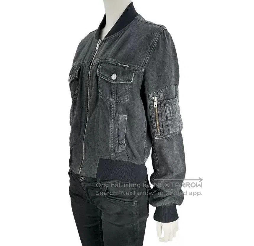 Dolce & Gabbana Dolce & Gabbana Black Jeans Bomber Jacket. Size US S / EU 44-46 / 1 - 7 Thumbnail