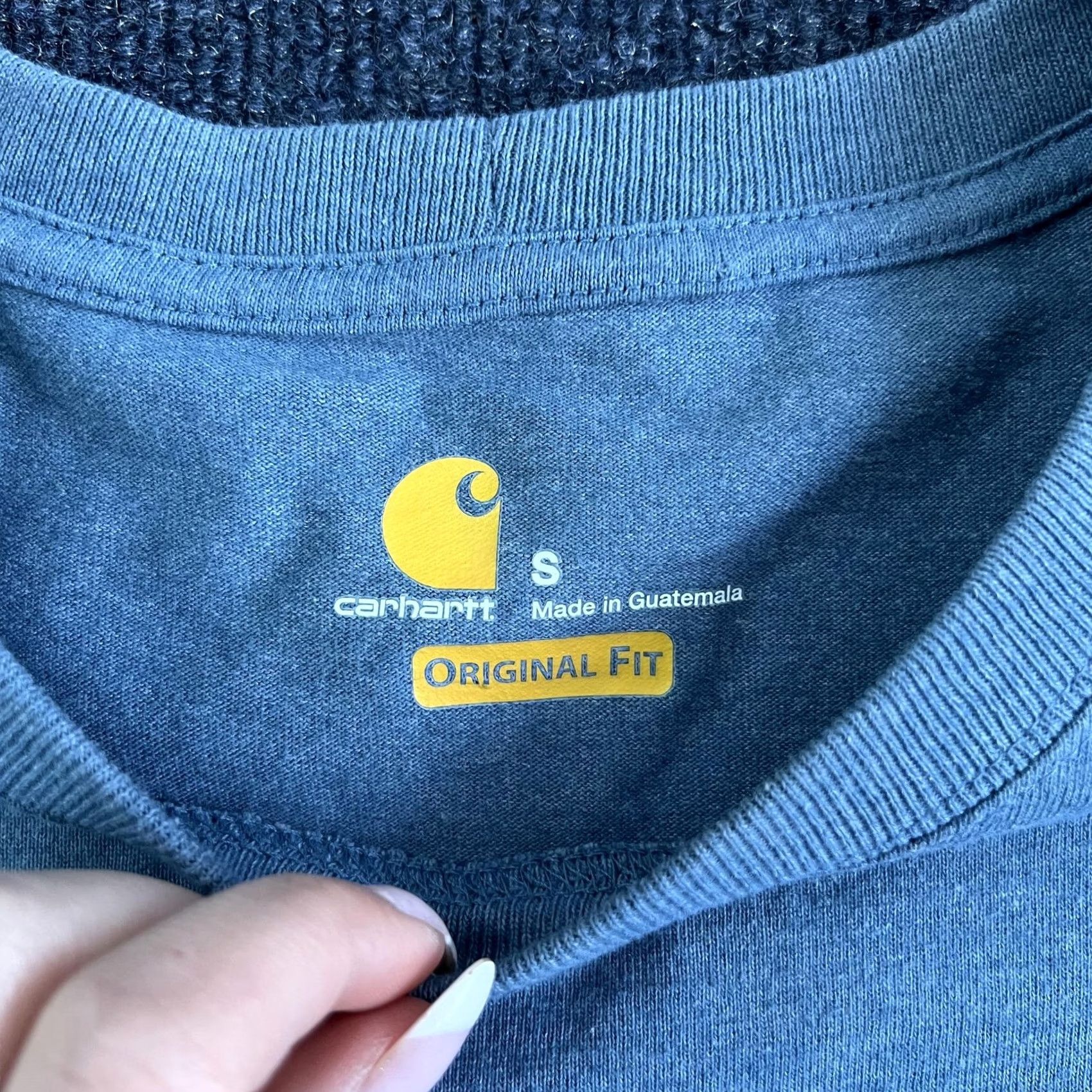 Carhartt Carhartt Shirt Mens Small Blue Original Fit Long Sleeve Workwear Tee T-Shirt Size US S / EU 44-46 / 1 - 3 Thumbnail