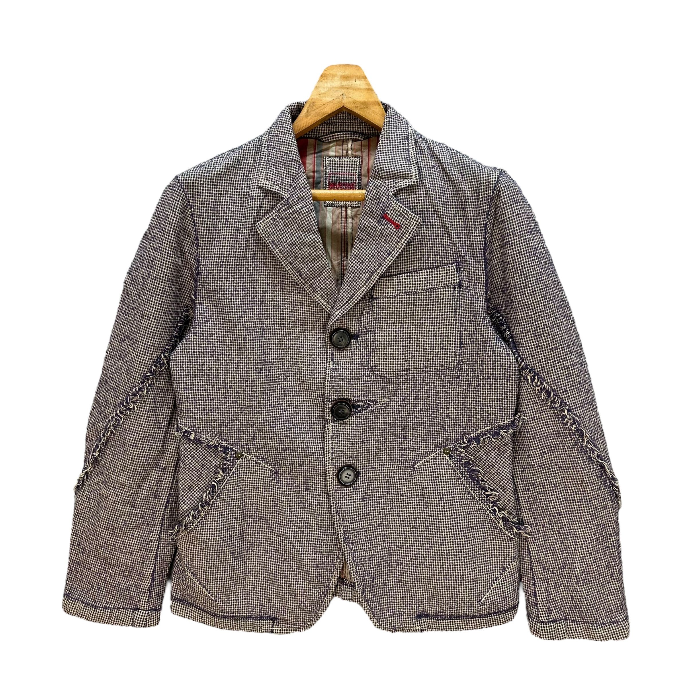 Marithe + Francois Girbaud MFG Deconstructed Designs Wool Crop Blazers #A53-1239 Size US S / EU 44-46 / 1 - 1 Thumbnail