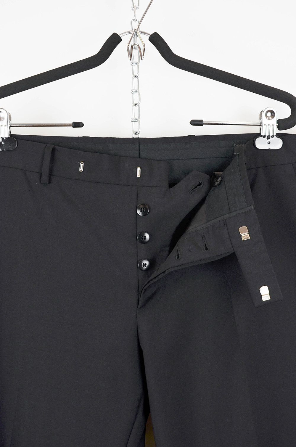 Prada Prada Milano Classic Black Wool Trousers - 54R Size 54R - 8 Thumbnail