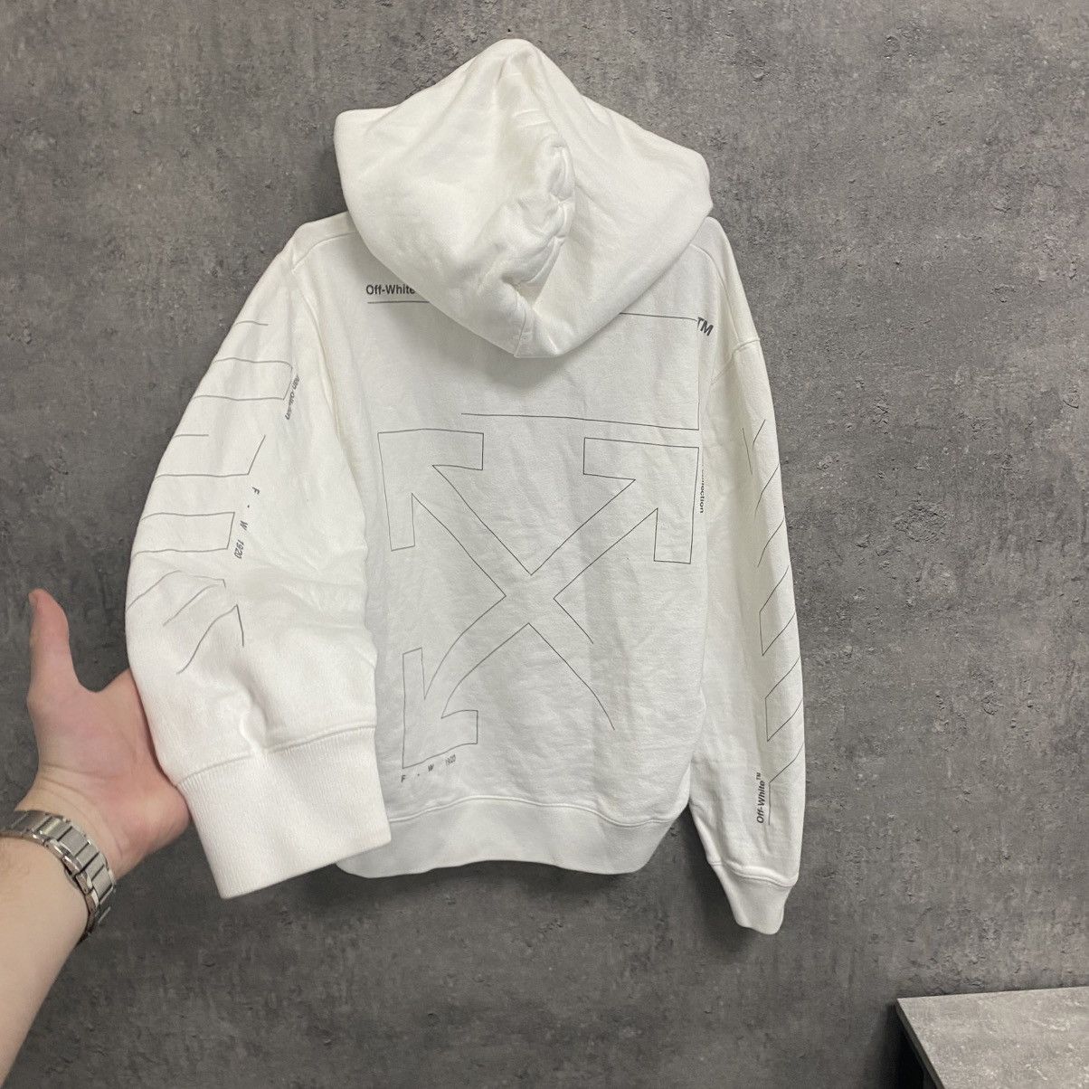 Off-White Off White Unfinished Arrows Hoodie Big Logo Size L Size US L / EU 52-54 / 3 - 12 Thumbnail