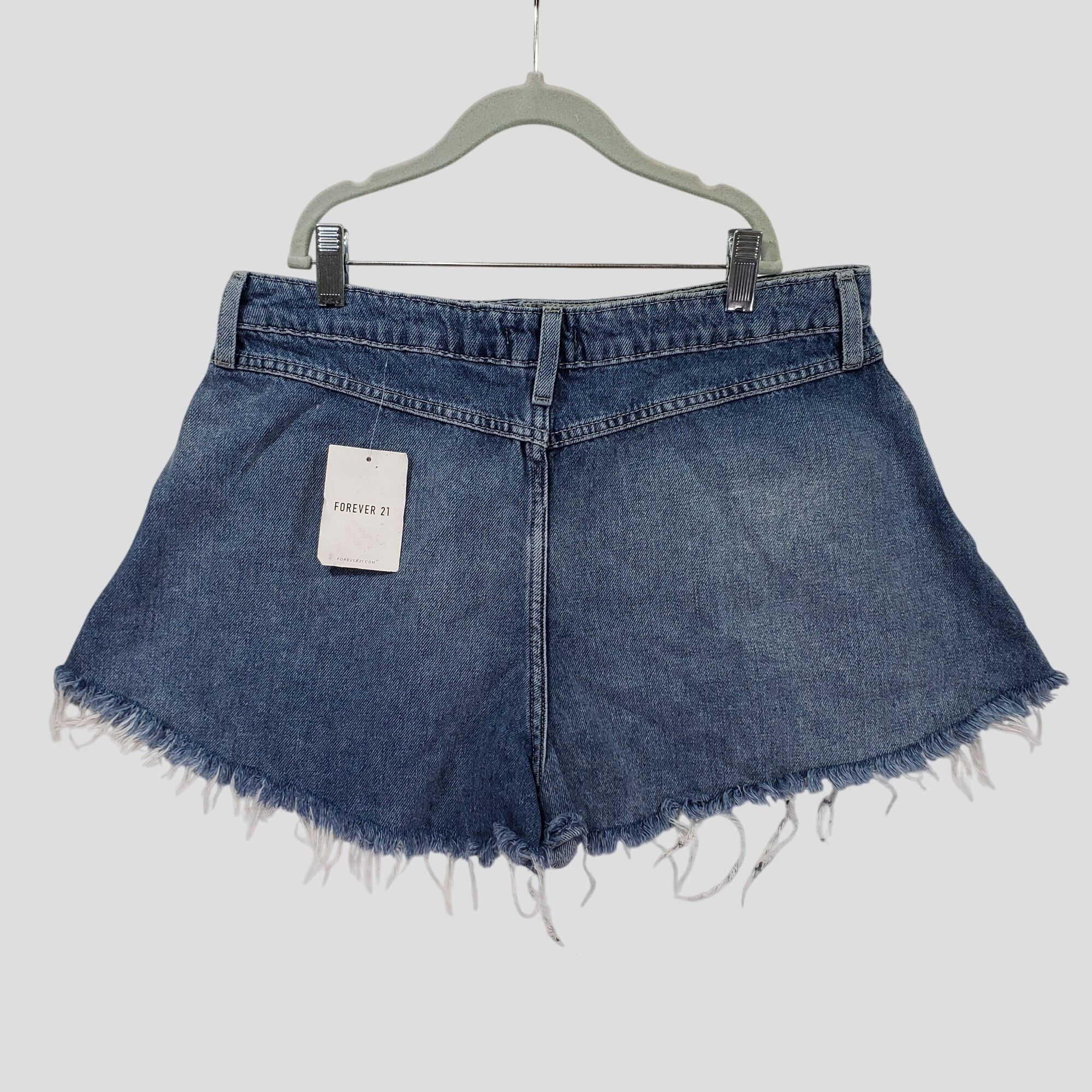 Forever 21 Forever 21 Premium High-Waisted Distressed Denim Shorts 31 Size 31" - 2 Thumbnail