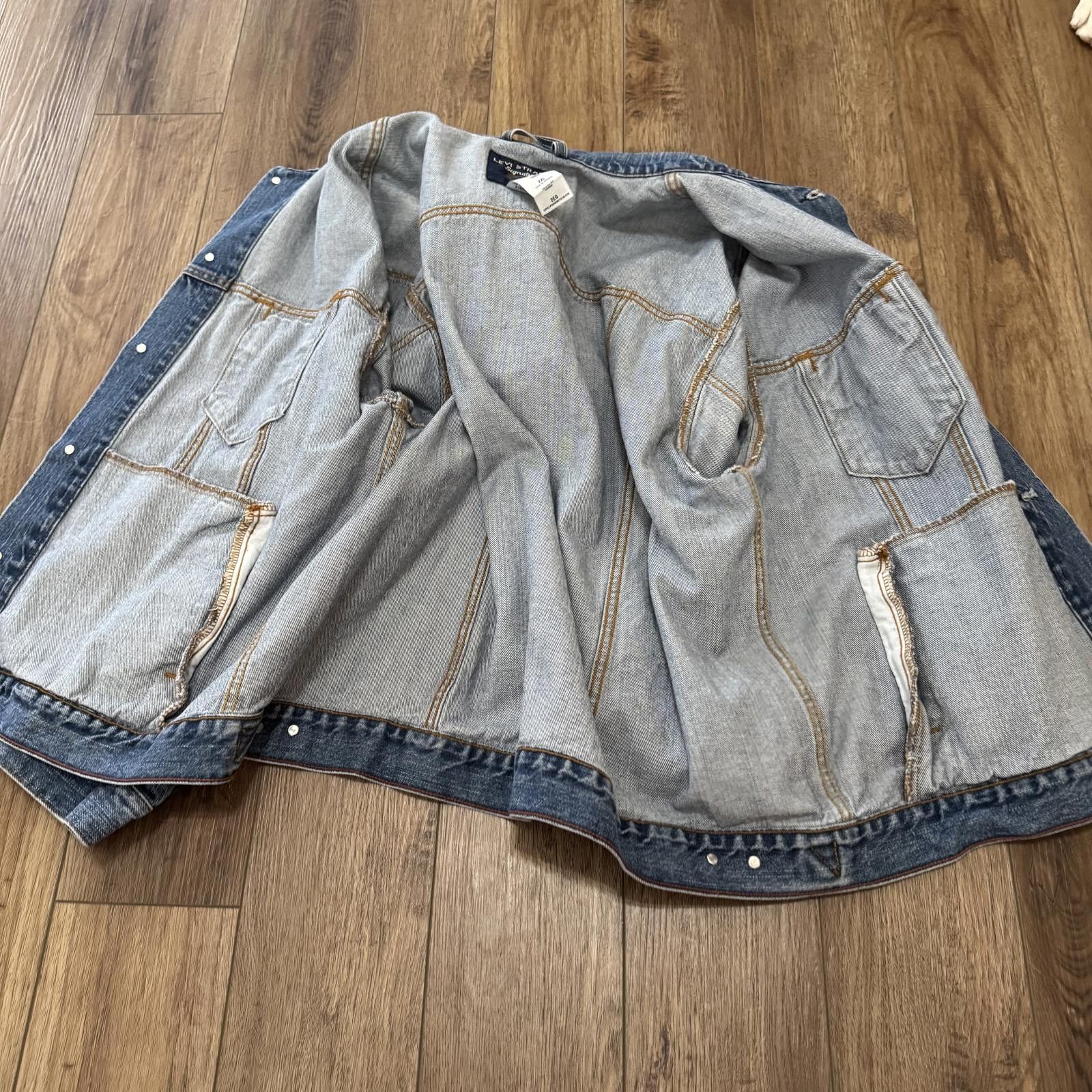 Levi's Vintage Y2K Levi’s Signature Denim Trucker Jacket Size US XXL / EU 58 / 5 - 5 Thumbnail