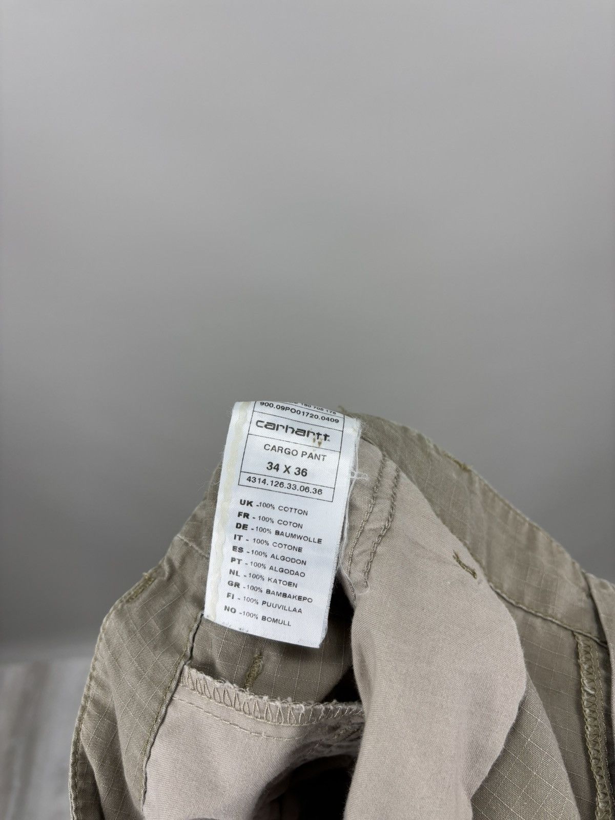 Carhartt Mens cargo pants Carhartt Size 34x36 Color Brown Size US 34 / EU 50 - 9 Thumbnail