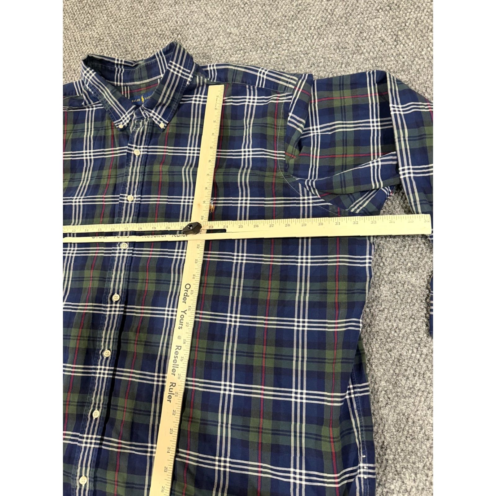 Ralph Lauren Ralph Lauren Shirt Mens 4XB Big & Tall Plaid Button-Down Long Sleeve Classic Fit Multicolor Size US XXL / EU 58 / 5 - 4 Thumbnail
