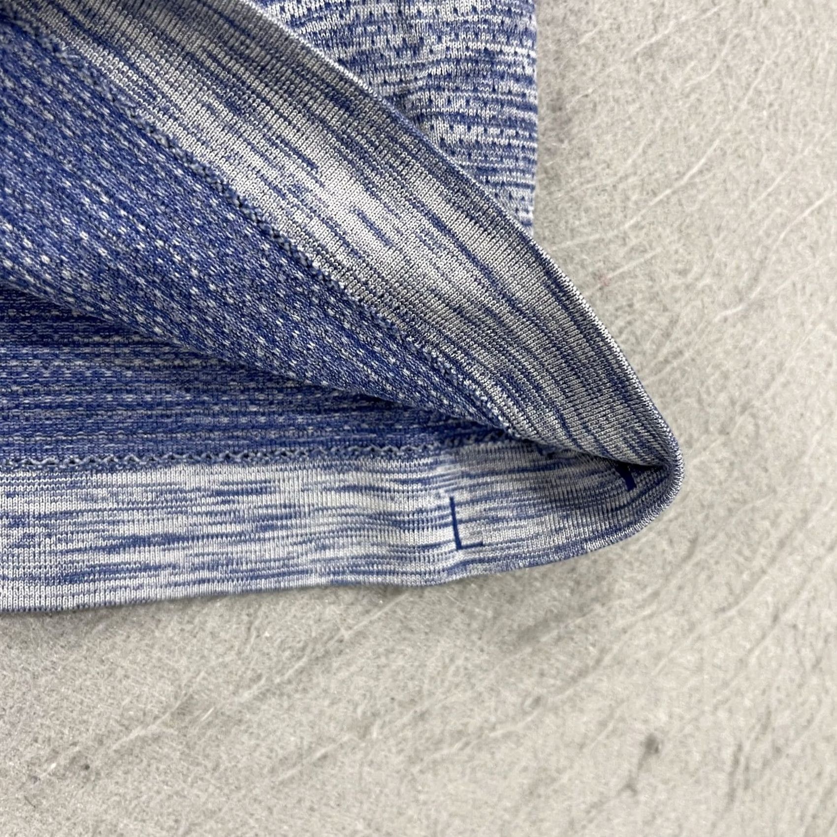 Lululemon Lululemon Shirt Mens Large Blue Heather Henley Metal Vent Long Sleeve Active Size US L / EU 52-54 / 3 - 3 Thumbnail