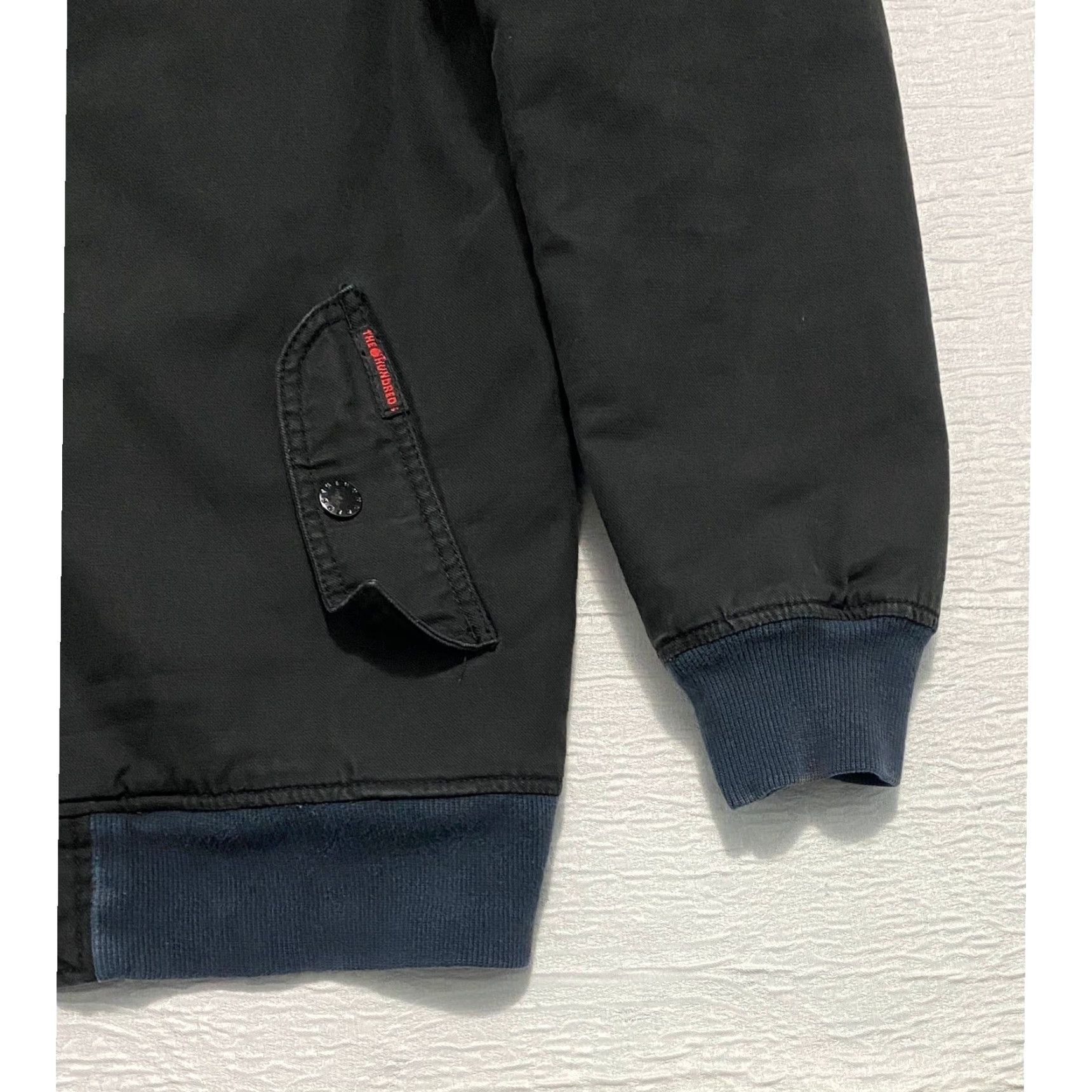 The Hundreds The Hundreds Los Angeles Bomber Jacket Black M Varsity Zip Zipper Logo Embroidered Cotton Blend Canvas Lined Padded Casual Mens Medium Size US M / EU 48-50 / 2 - 5 Thumbnail