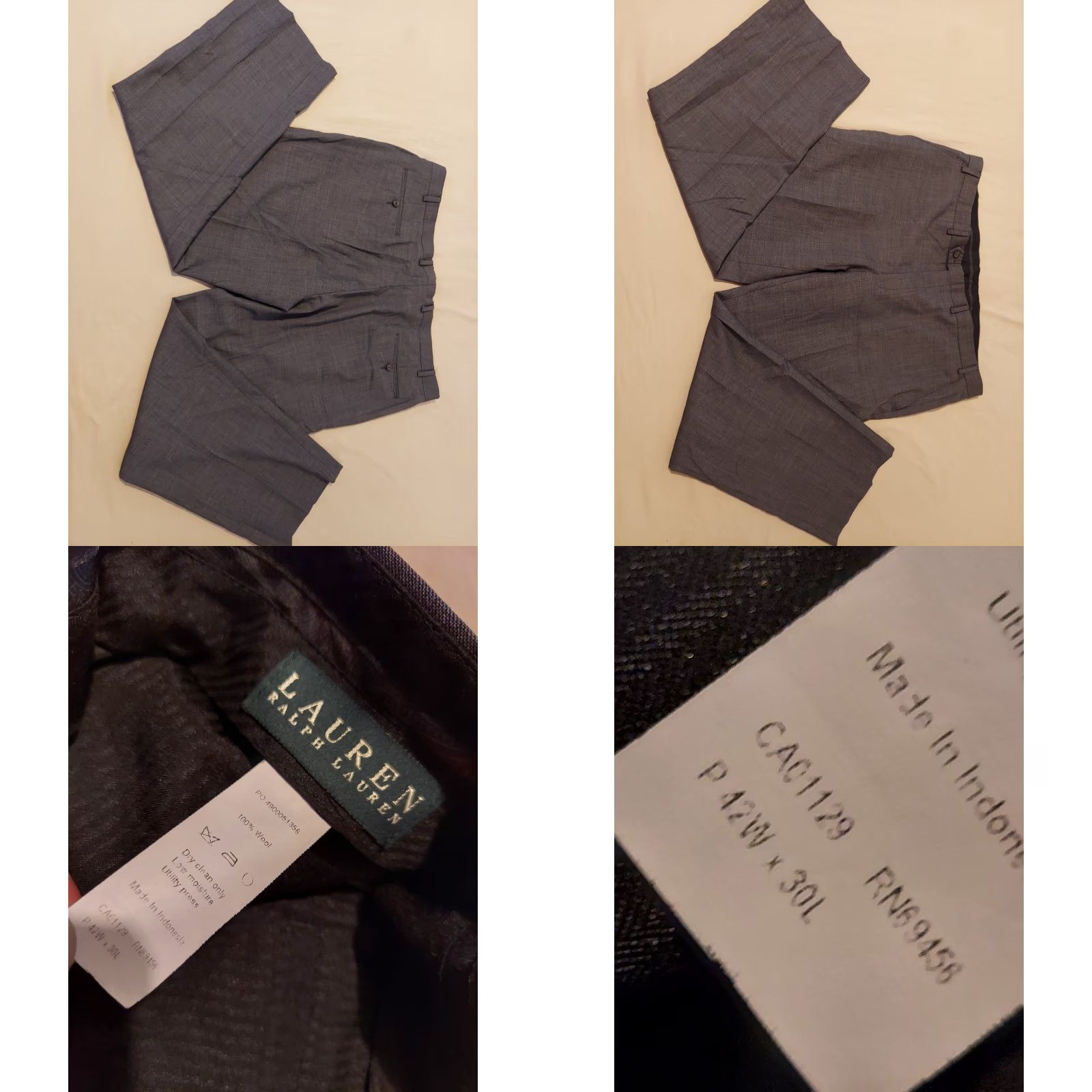 Polo Ralph Lauren Polo Ralph Lauren Mens Suit 46R Wool Gray 2 Piece Man Regular Size 46 Wool Suit Bain? Size US XXL / EU 58 / 5 - 10 Thumbnail