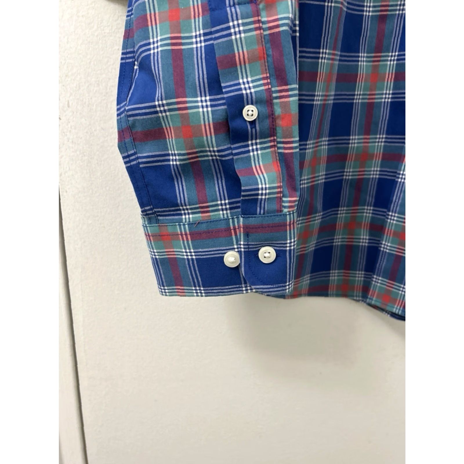 Vintage VINTAGE LL Bean Shirt Mens Sz M Blue Kennebunk Sport Slightly Fitted Oxford Plaid 287889 Size US M / EU 48-50 / 2 - 7 Thumbnail