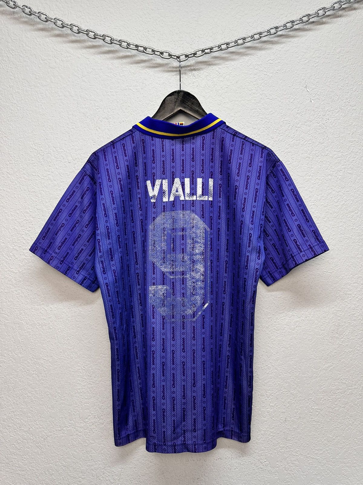 Adidas Vintage 90s Blue Soccer Jersey Chelsea Club Rare Graphic Size US M / EU 48-50 / 2 - 8 Thumbnail
