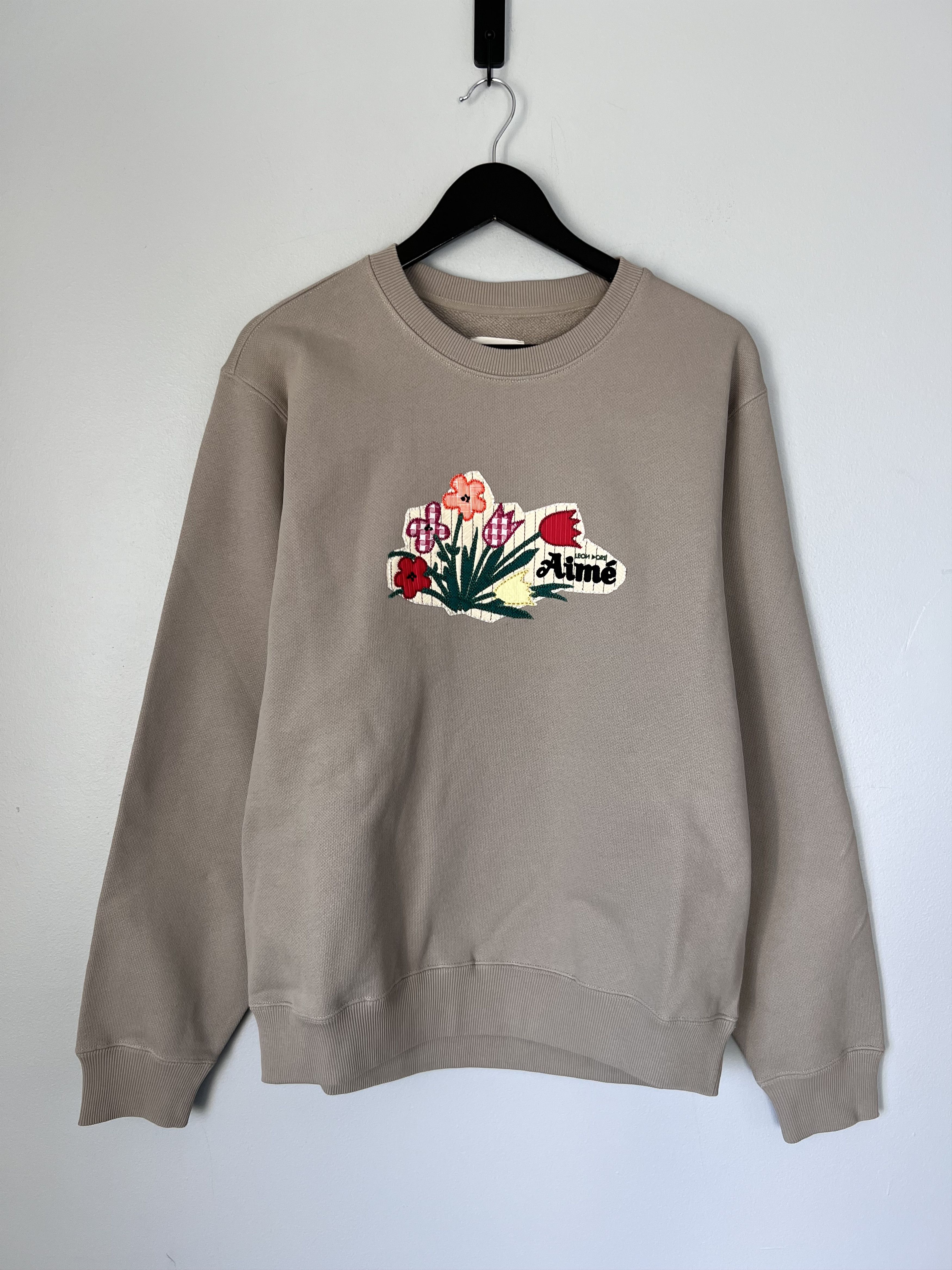 Aime Leon Dore Aime Leon Dore Floral Applique Crewneck Sweatshirt Size US L / EU 52-54 / 3 - 1 Thumbnail
