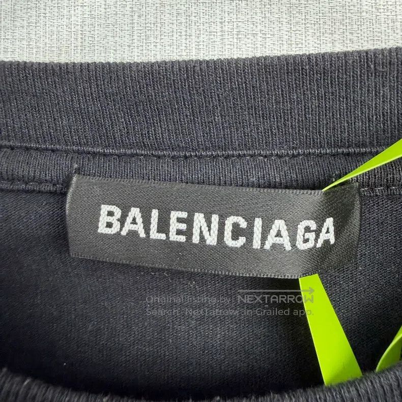 Balenciaga Balenciaga Diagonal Full Logo Short Sleeve Size US XL / EU 56 / 4 - 2 Thumbnail
