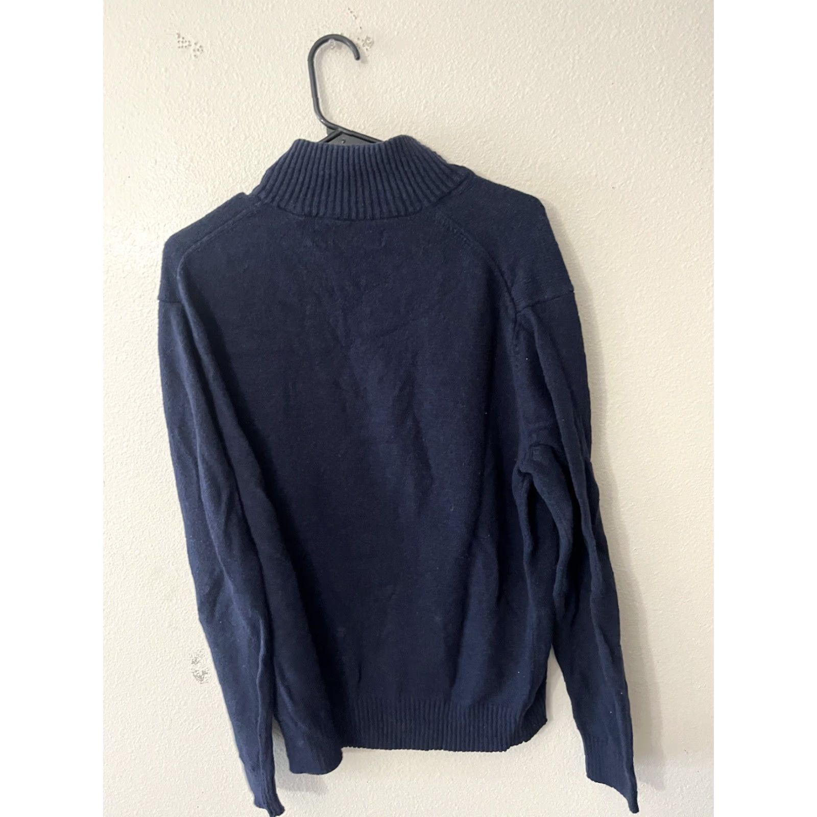 Perry Ellis Perry Ellis Men Navy Blue Sweater Sz Large 1/4 Button Neck Size US L / EU 52-54 / 3 - 2 Thumbnail