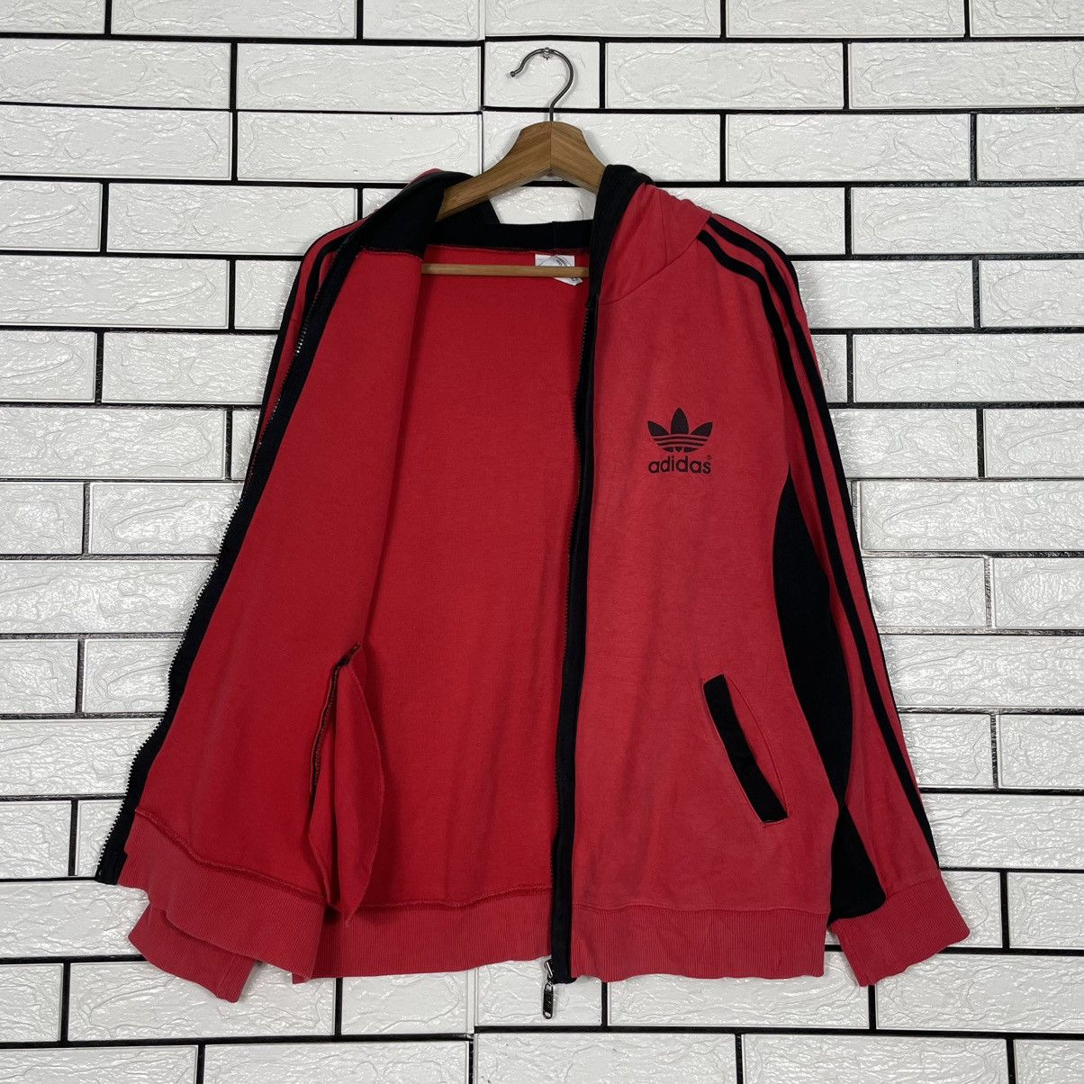 Adidas Vintage Big Logo Adidas Zipper Hoodie Size US M / EU 48-50 / 2 - 10 Thumbnail
