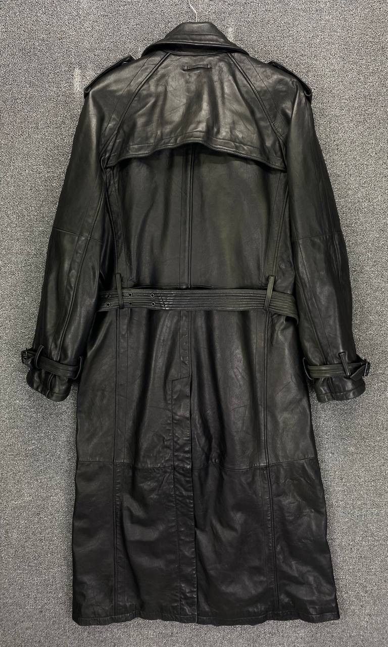 Jean Paul Gaultier × Vintage Vintage Jean Paul Gaultier Trench Coat Long Leather Jacket Size XL / US 12-14 / IT 48-50 - 13 Thumbnail