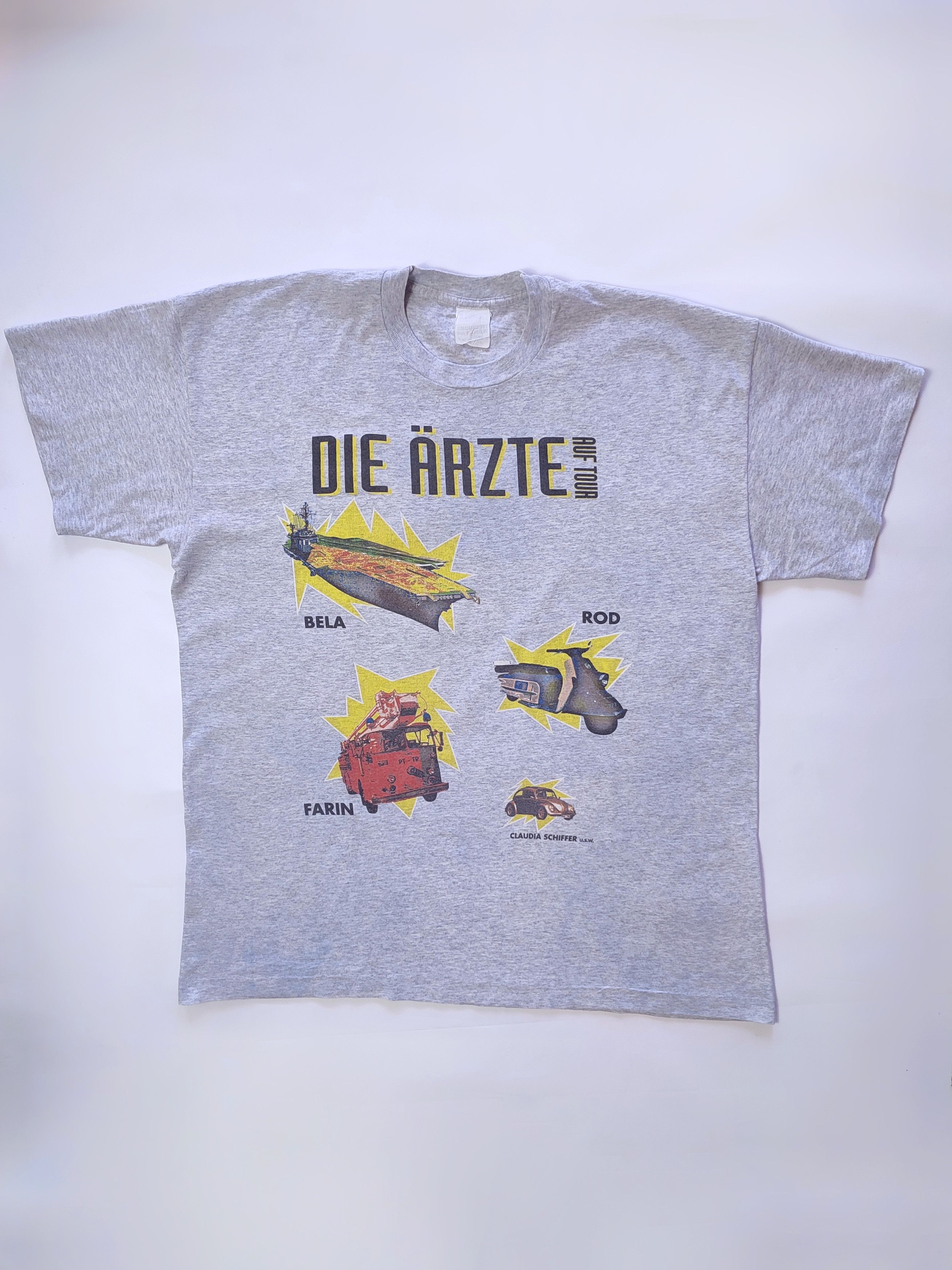 Band Tees × Vintage Die Arzte Vintage Rock Band Tour T-shirt Size US XL / EU 56 / 4 - 4 Thumbnail