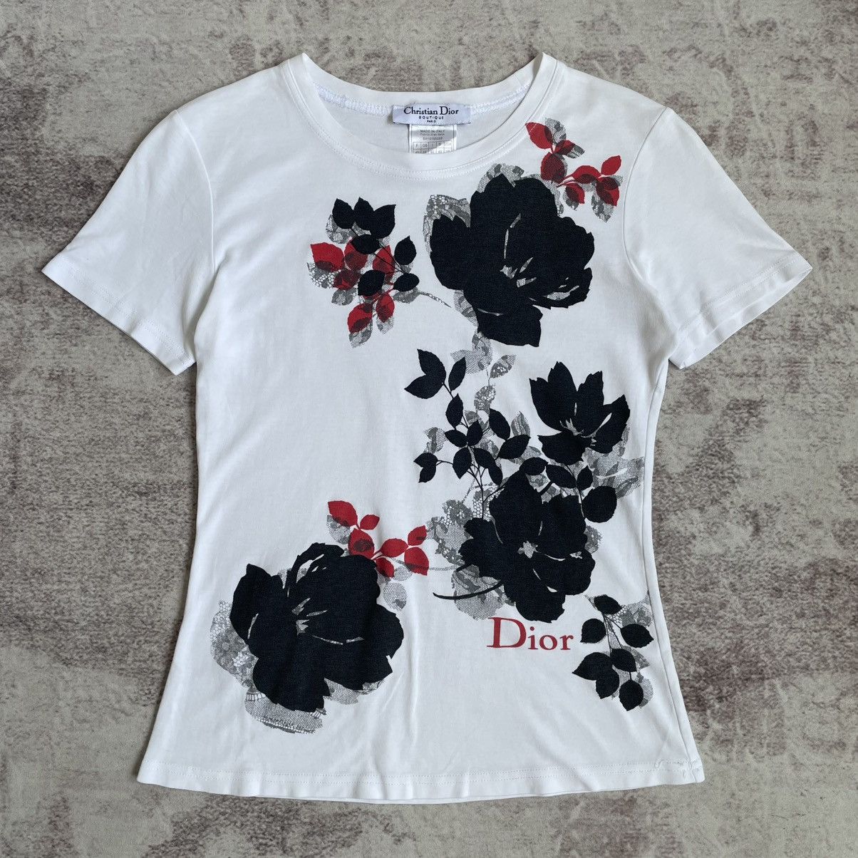 Dior × John Galliano Dior by John Galliano Era Floral Tee