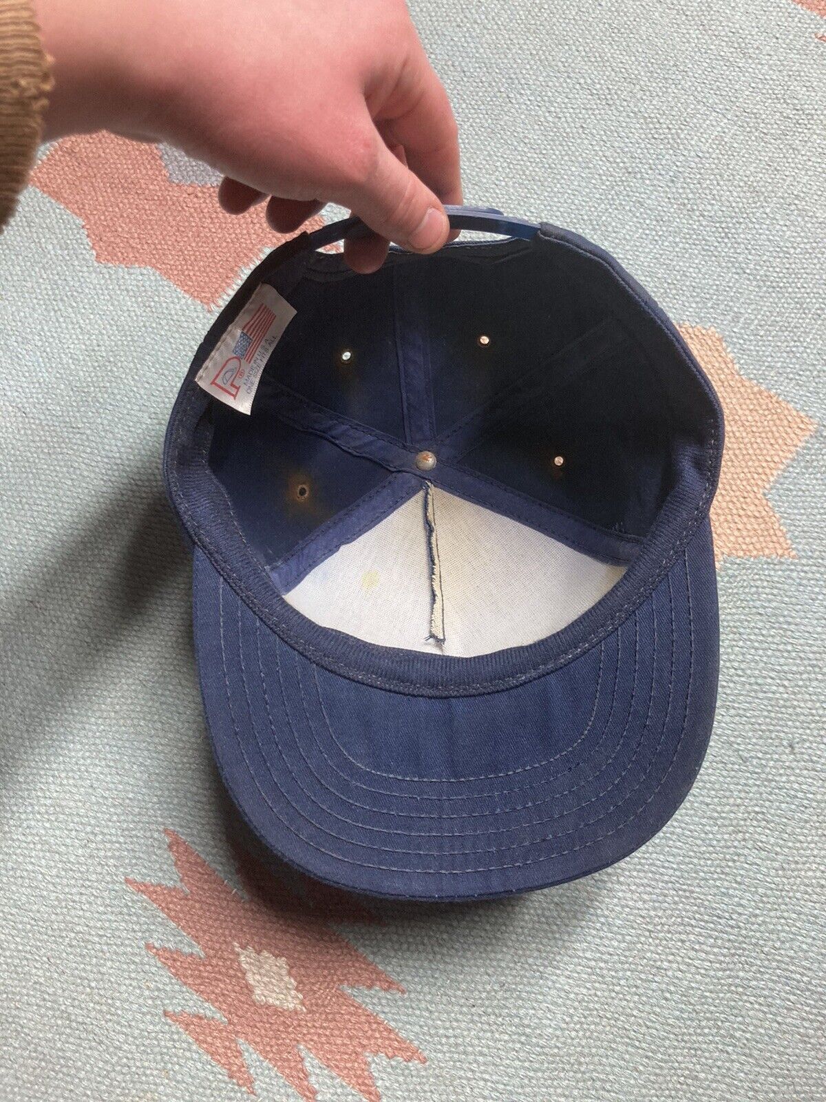 Vintage Vtg 80s 90 SnapBack hat Buick city eagle automobile made USA Size ONE SIZE - 6 Thumbnail