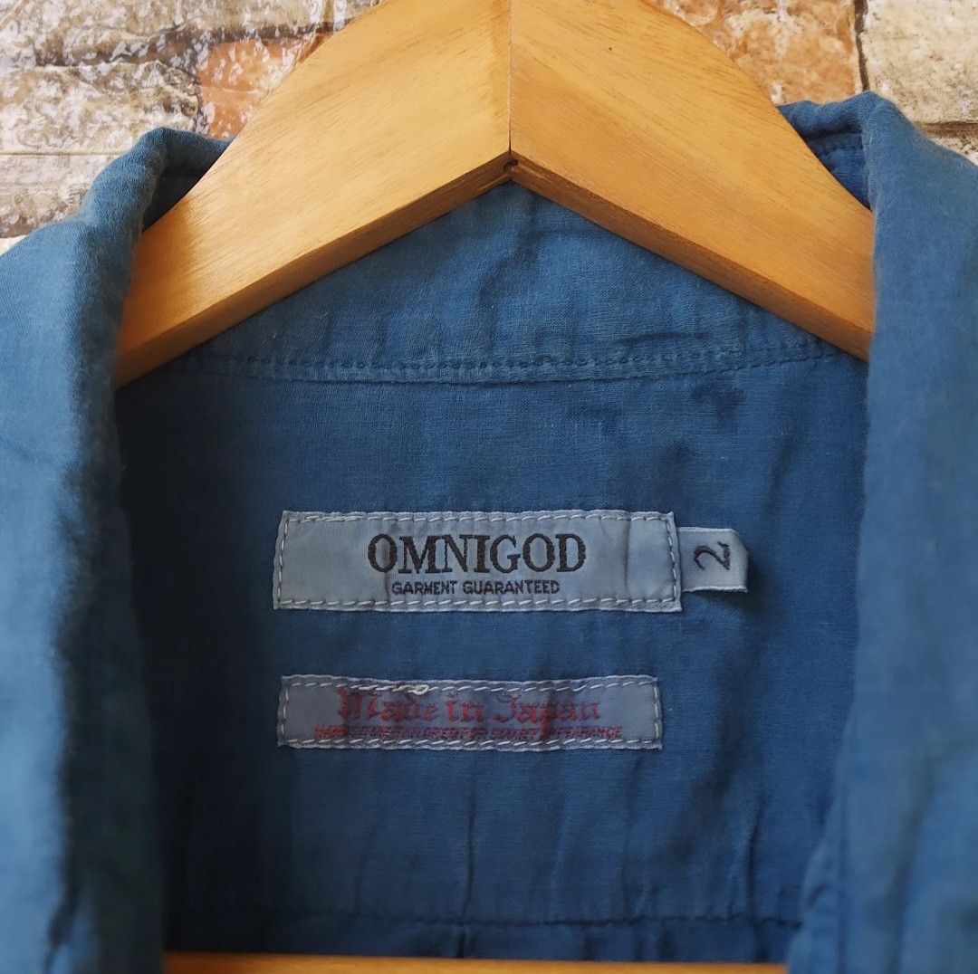 Japanese Brand OMNIGOD Long Sleeve Button Shirt Size US M / EU 48-50 / 2 - 3 Thumbnail