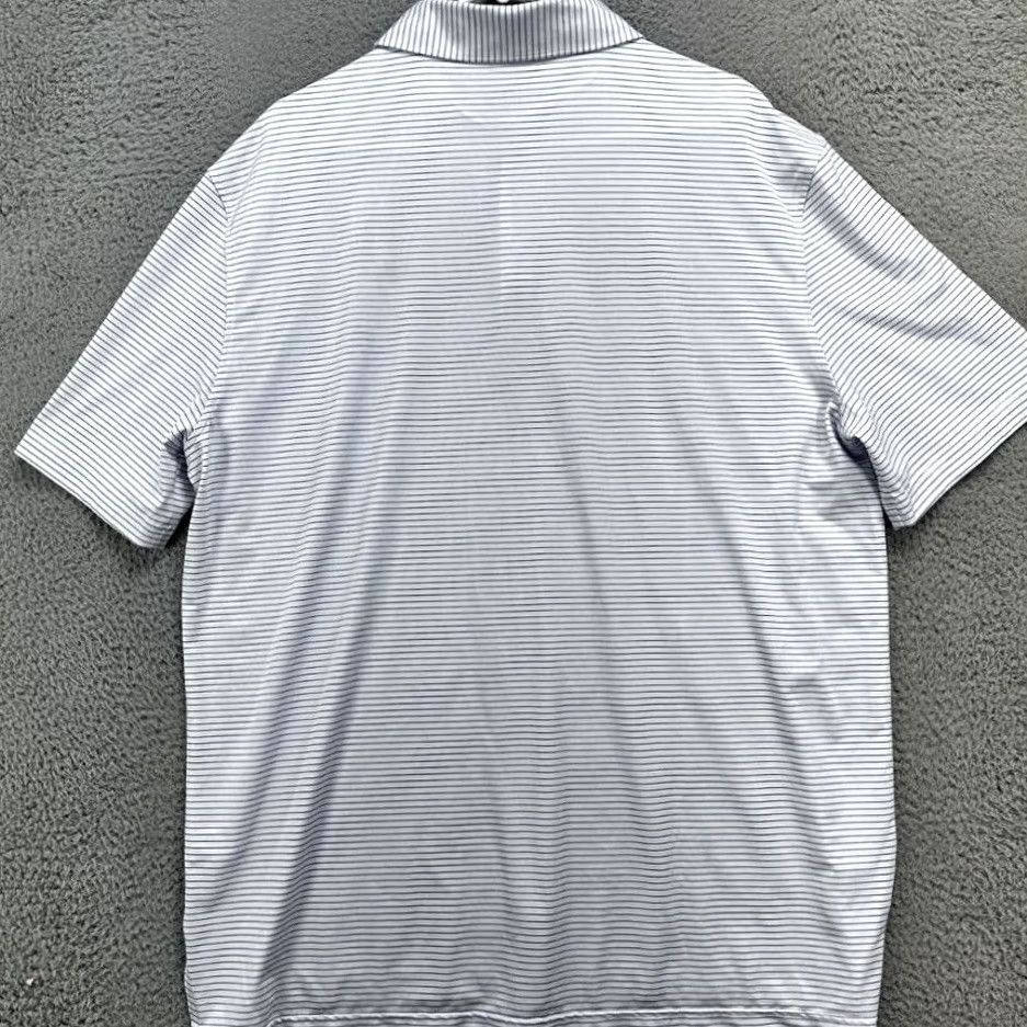 Vintage Fennec Polo Shirt Adult XL White Blue Pinstripes Golf Golfer Golfing Rugby Mens Size US XL / EU 56 / 4 - 2 Thumbnail