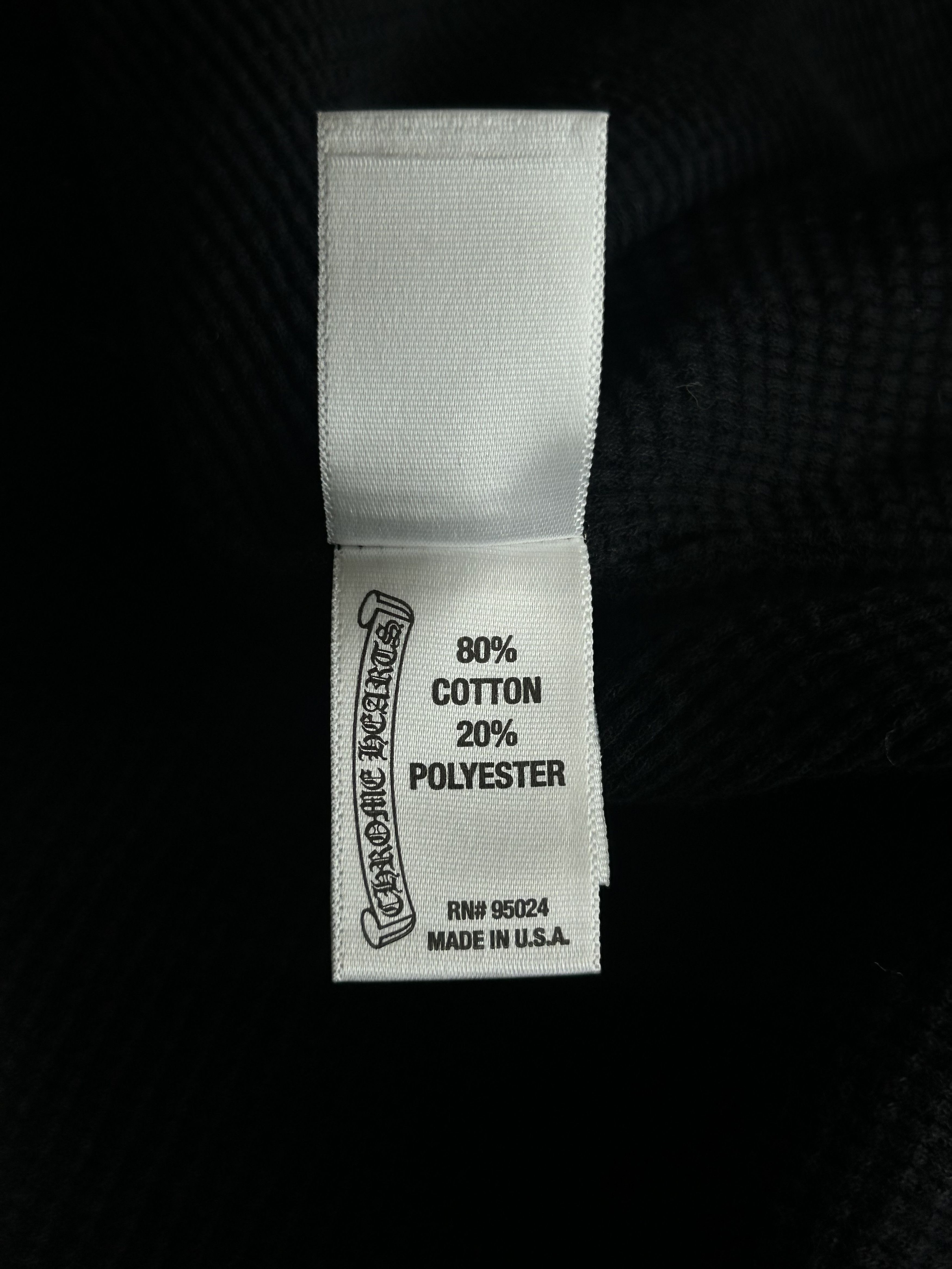 Chrome Hearts Black & White Horseshoe Cross Logo Thermal Zip Up Hoodie Size US S / EU 44-46 / 1 - 5 Thumbnail