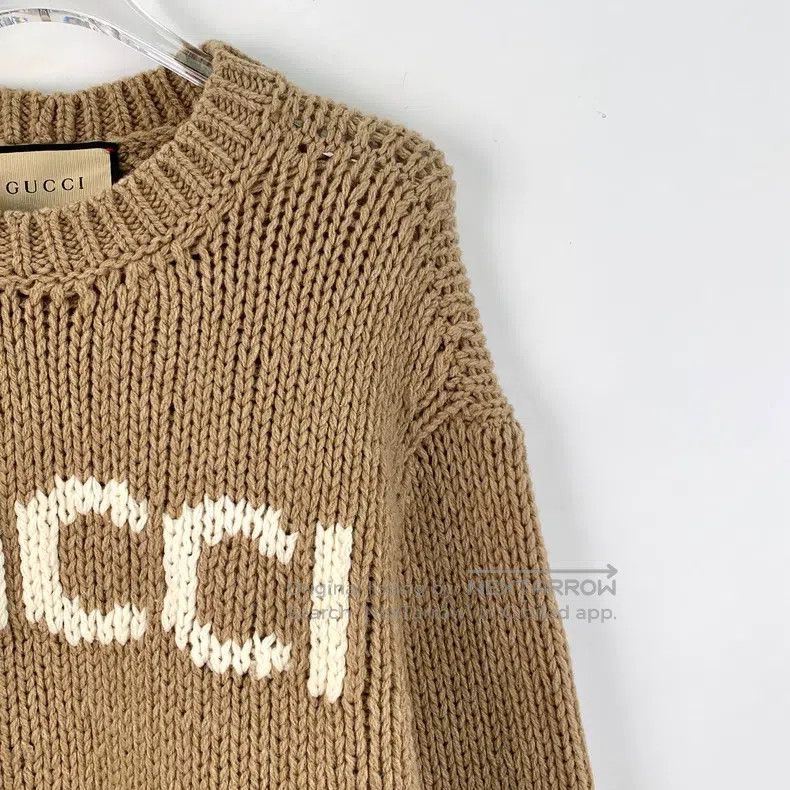Gucci Gucci Brown logo letter inlaid wool round neck long-sleeve Size US S / EU 44-46 / 1 - 3 Thumbnail