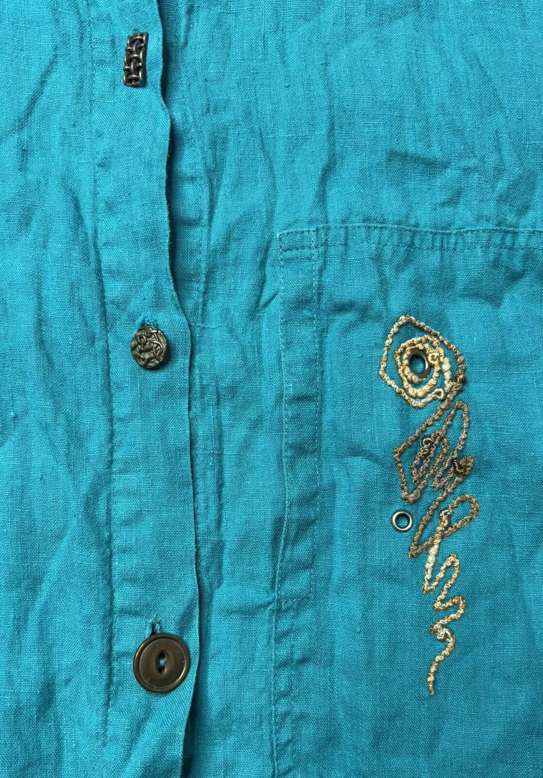 Other VTG Nino Wong California Linen Shirt Women's 3XL Tunic USA Size 3XL / US 20-22 - 5 Thumbnail