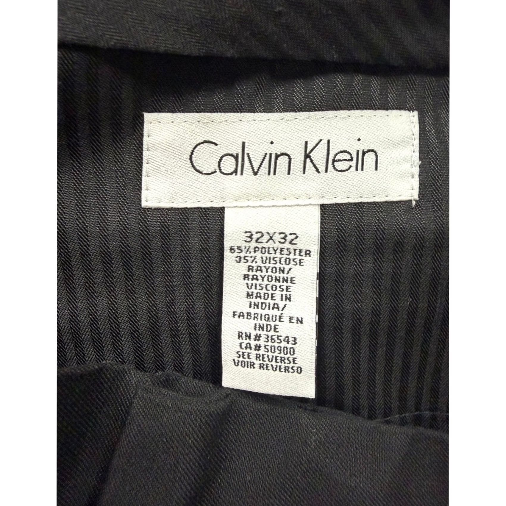 Calvin Klein Calvin Klein Dress Pants Mens Black Flat Front Polyester Viscose 32x32 Dress Pants Mens Black Flat Front 32x32 Formal Wedding Workwear Women's? Size US 32 / EU 48 - 7 Thumbnail