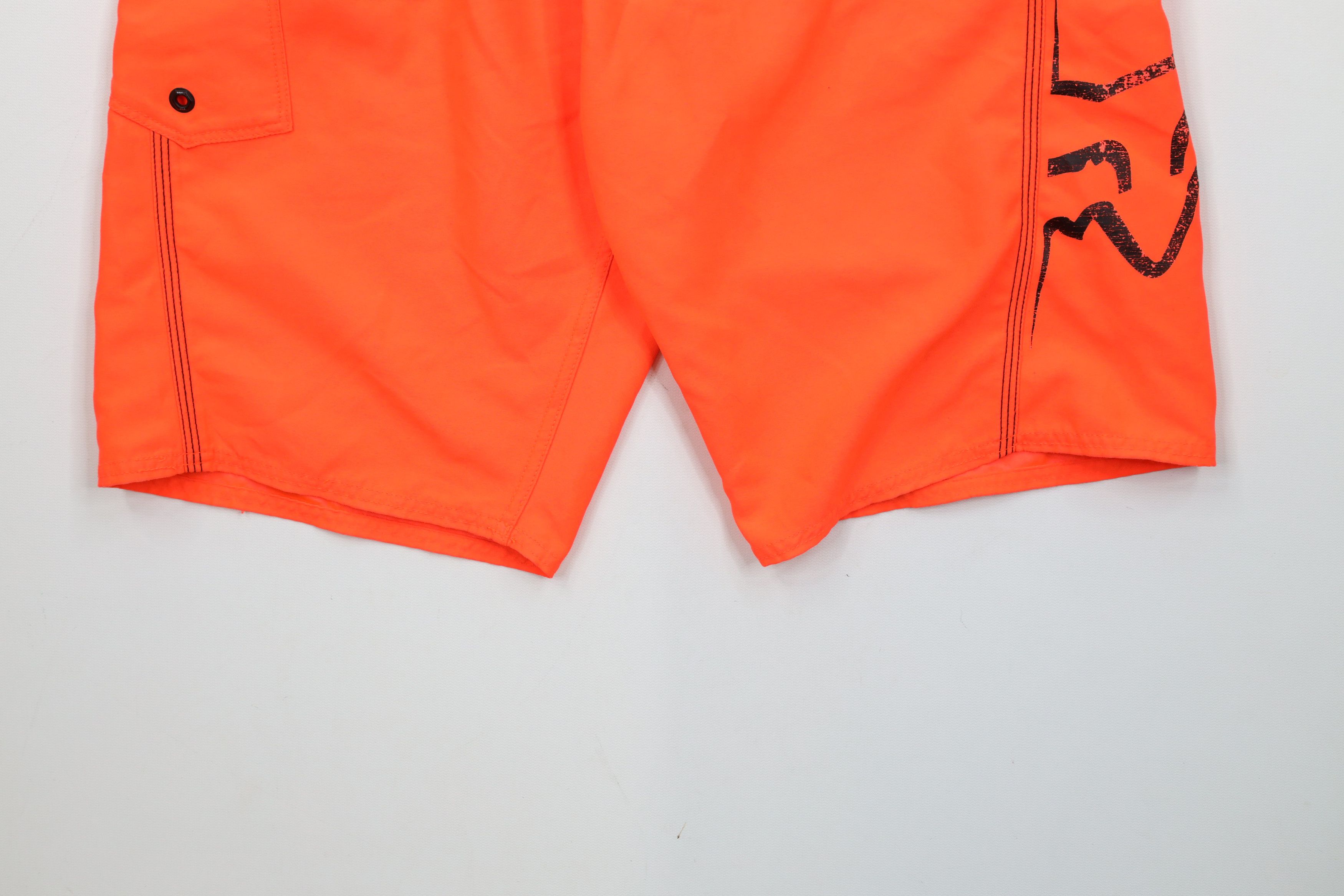 Fox Racing × Vintage Vintage Fox Racing Big Logo Board Shorts Trunks Blaze Orange Size US 30 / EU 46 - 4 Thumbnail