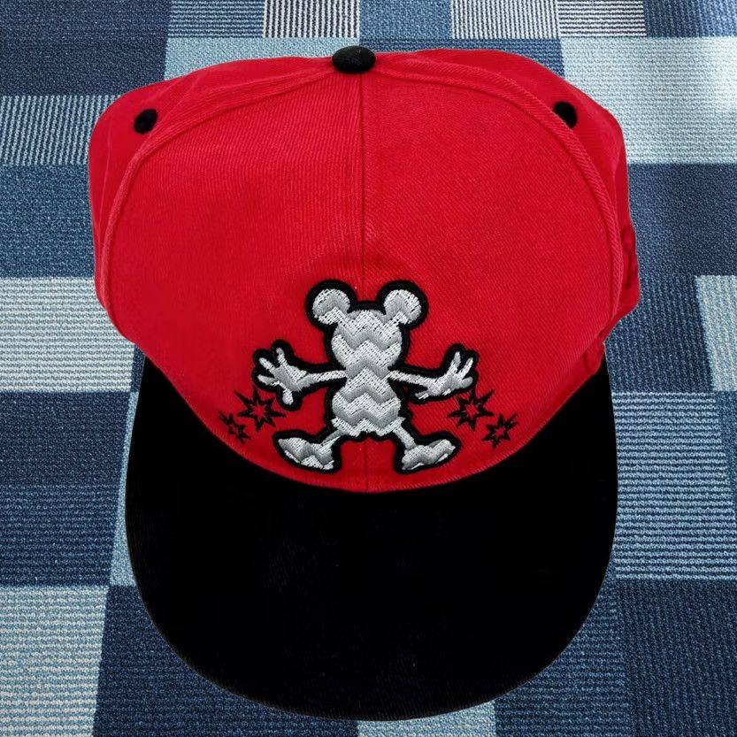 Disney Disney Parks Snapback Hat Mens One Size Red Mickey Mouse Logo 1928 Cap Size ONE SIZE - 1 Thumbnail