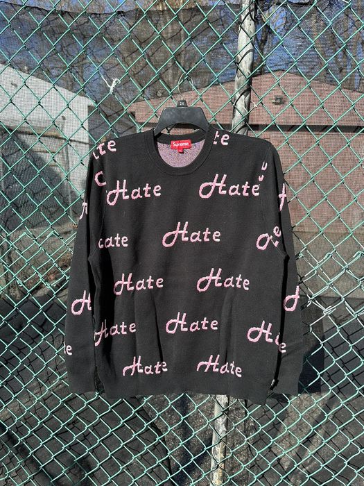 Supreme Supreme “Hate” sweater | Grailed