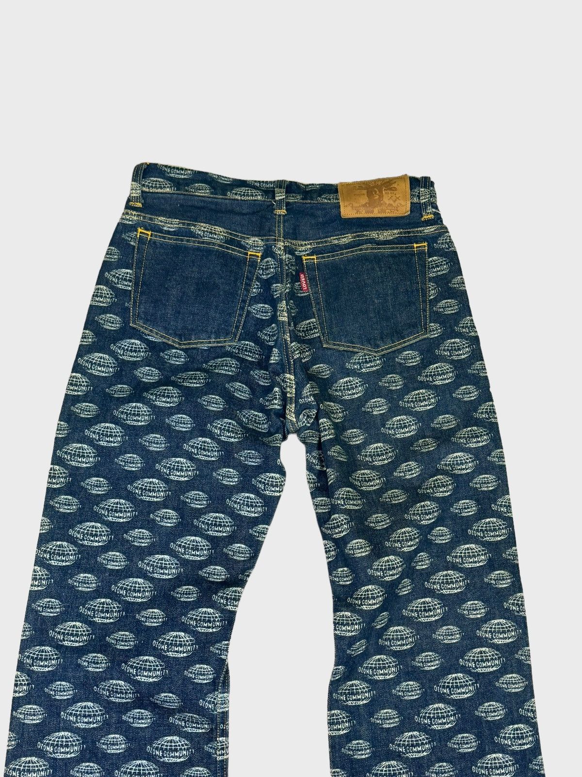 Japanese Brand Flare OZONE COMMUNITY Overpinted Hysteric Glamour Style Size US 28 / EU 44 - 7 Thumbnail
