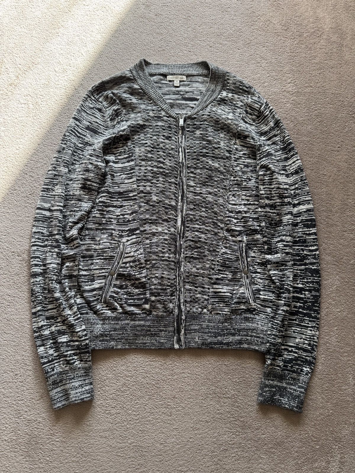 Calvin Klein × Calvin Klein 205W39NYC × Japanese Brand Calvin Klein Jeans Zip Knit Jumper Y2K Hysteric Glamour vibe Size US M / EU 48-50 / 2 - 2 Thumbnail