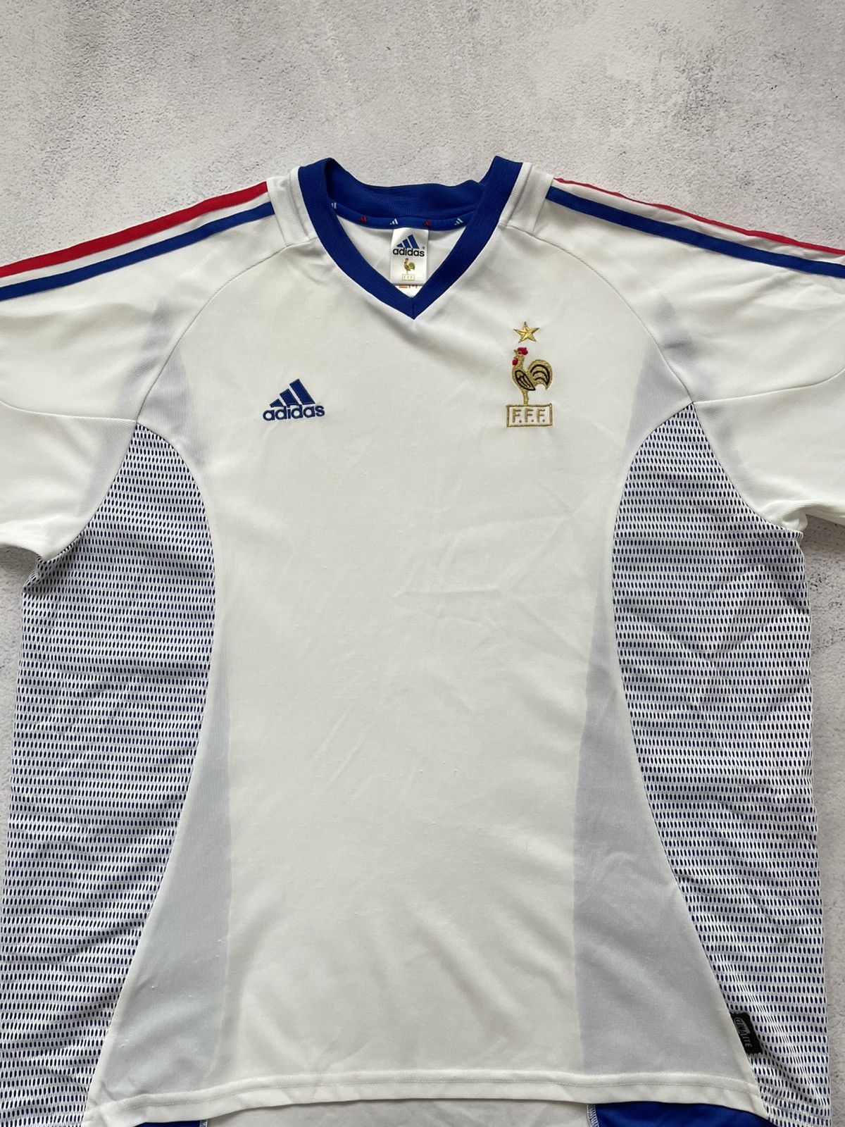 Adidas Adidas France National Team 2002-2004 Away Football Jersey Size US XL / EU 56 / 4 - 3 Thumbnail