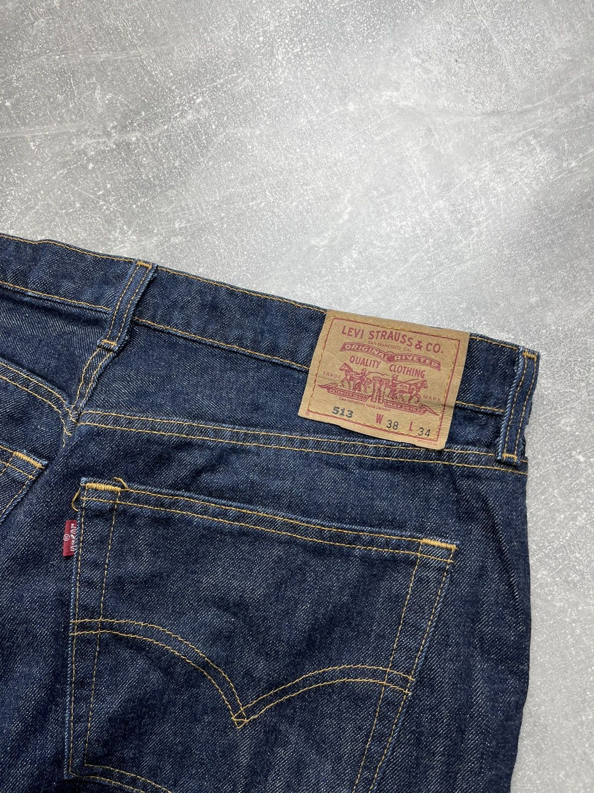 Levi's Levi’s 513 "Big Boy" VNTG Jeans Dark Blue Denim Size US 38 / EU 54 - 5 Thumbnail