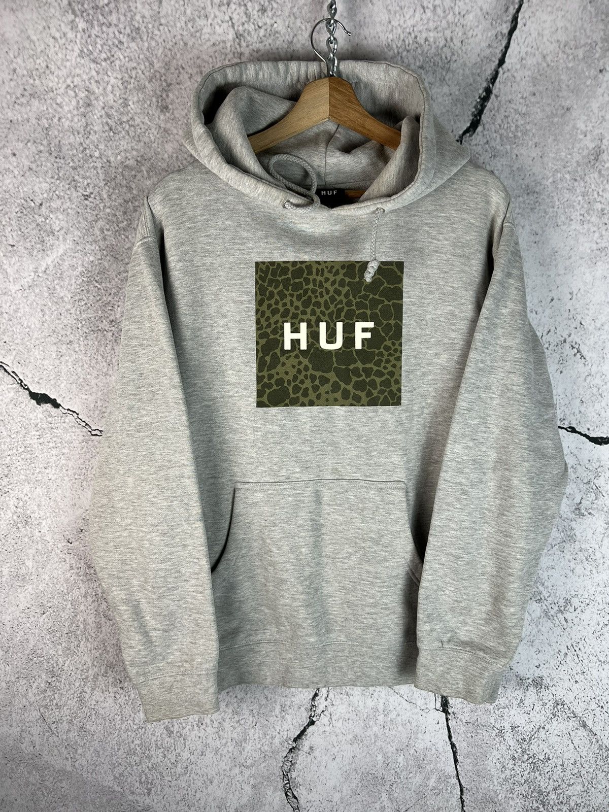 Huf Vintage HUF box logo Custom Buggy Fit Hoodie Size US S / EU 44-46 / 1 - 1 Thumbnail