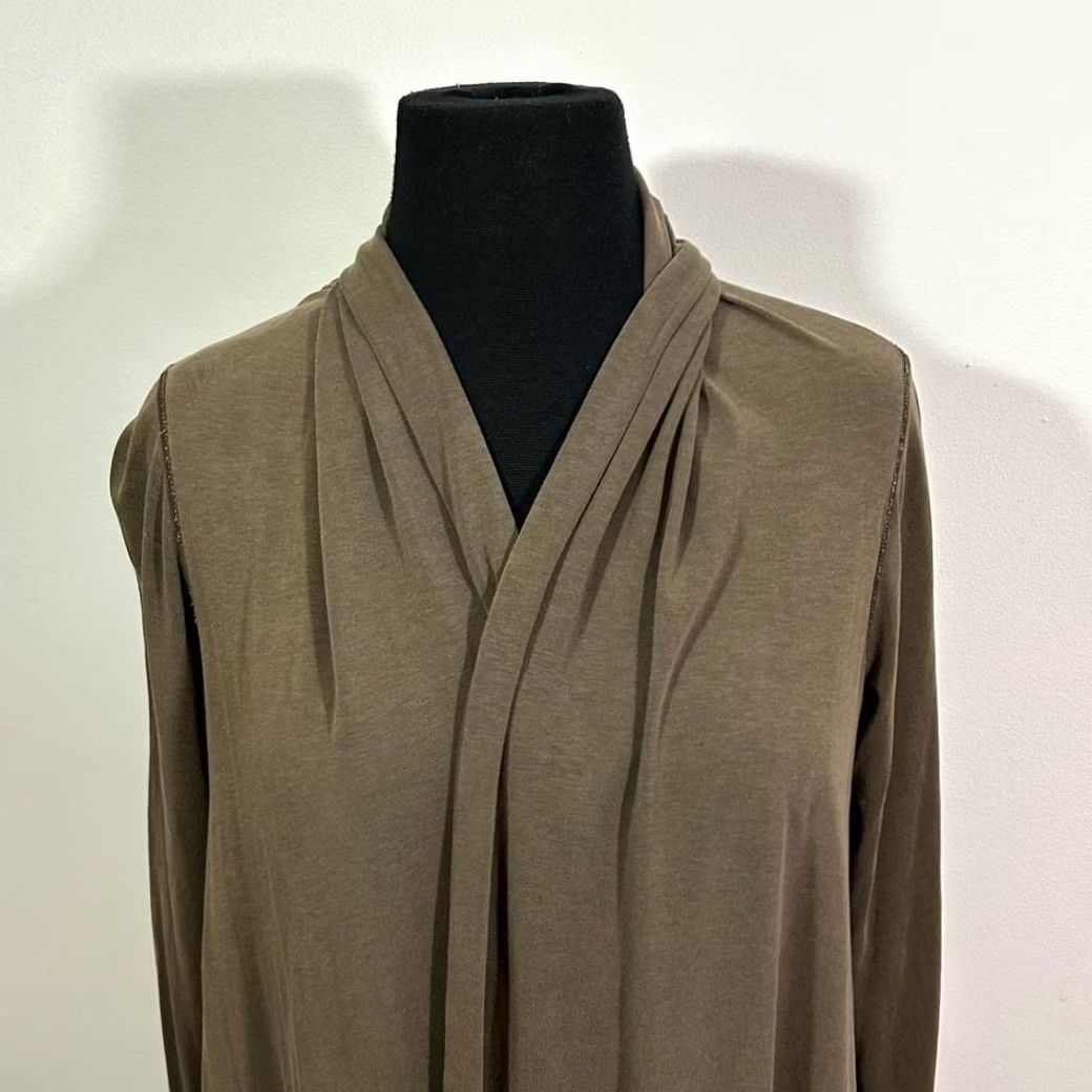 Lululemon Lululemon Draped Open Front Cardigan Wrap Olive Brown Womens Cardigan S Brown Womens Size S / US 4 / IT 40 - 4 Thumbnail