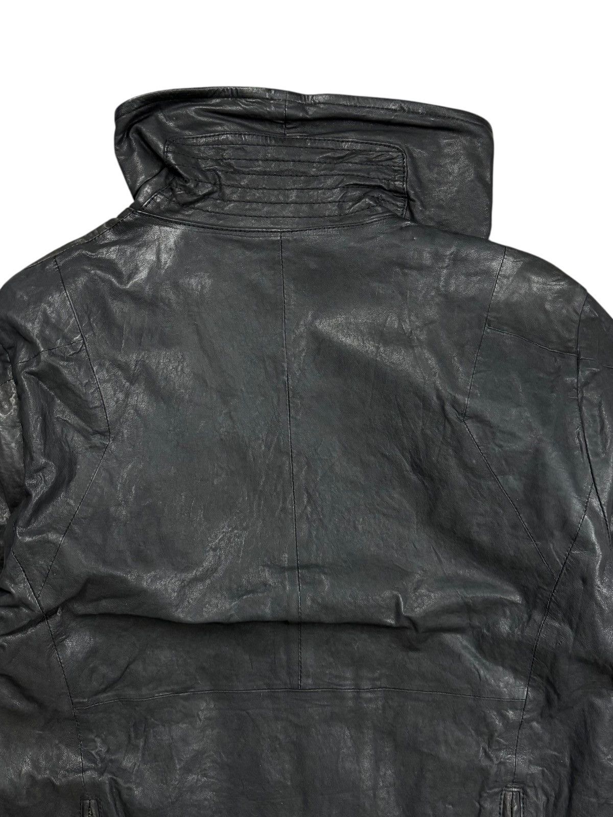 Tornado Mart 2000s Codes Combine - Asymetrical Zips Leather Jacket Size US M / EU 48-50 / 2 - 9 Thumbnail