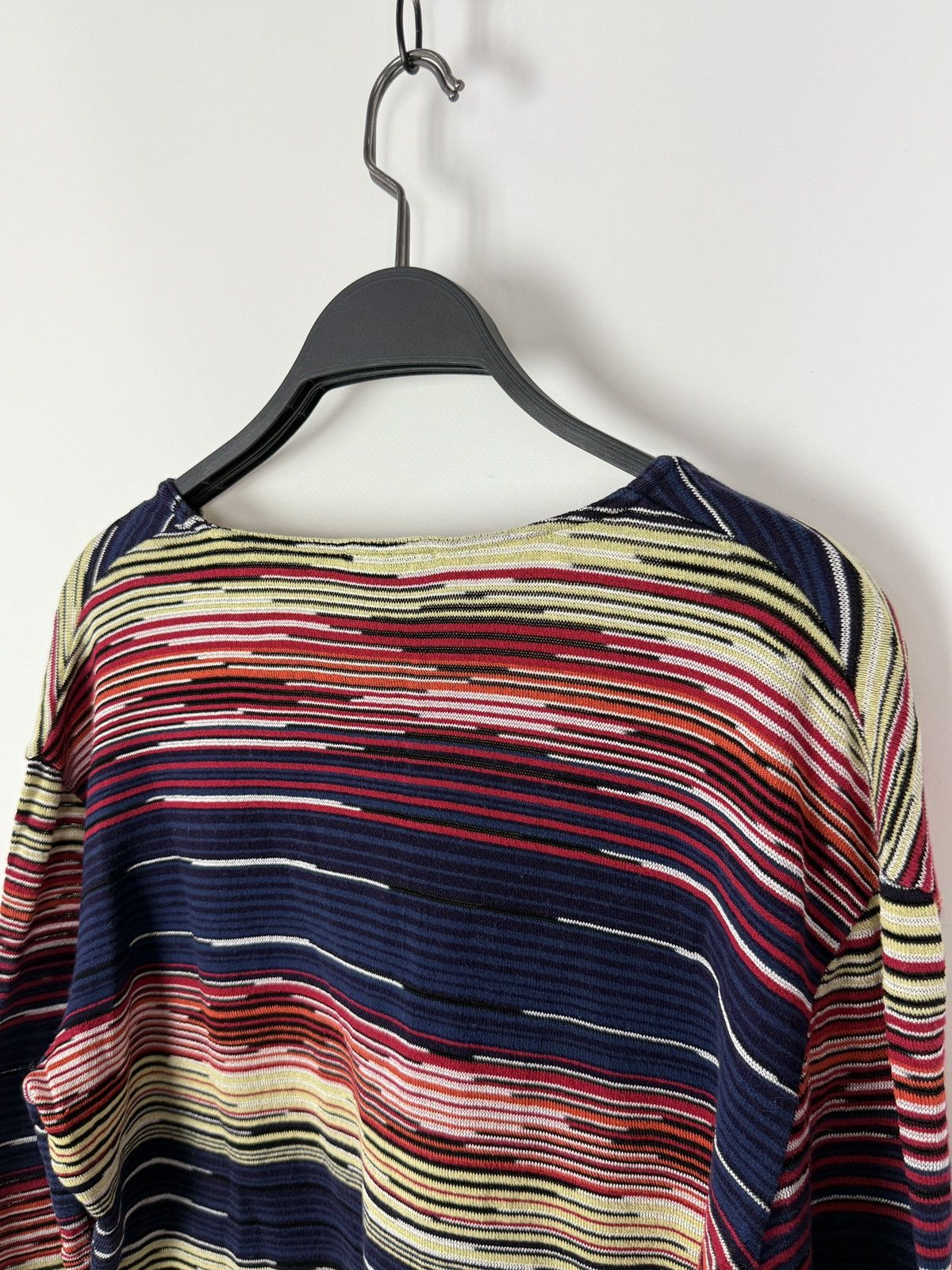 Missoni 1990s Vintage Missoni Sport Wrap V-Neck Sweater 48 Size XL / US 12-14 / IT 48-50 - 8 Thumbnail