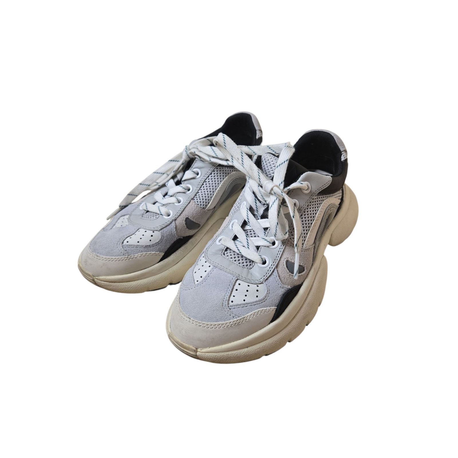 Maje Maje Panel Leather Mesh and Suede Sneakers Size 37 Size US 6 / IT 36 - 5 Thumbnail