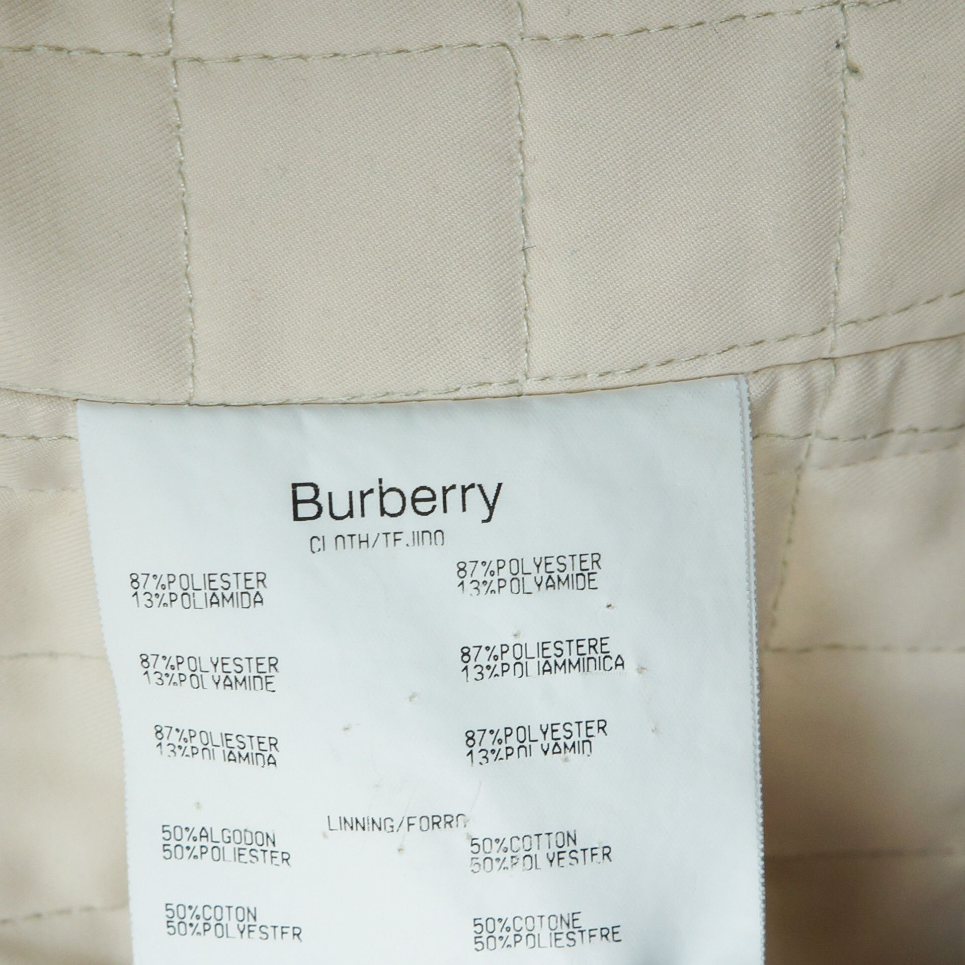 Burberry BURBERRY Quilted Women Jacket White Cream Vintage 90s 00s Size S / US 4 / IT 40 - 10 Thumbnail